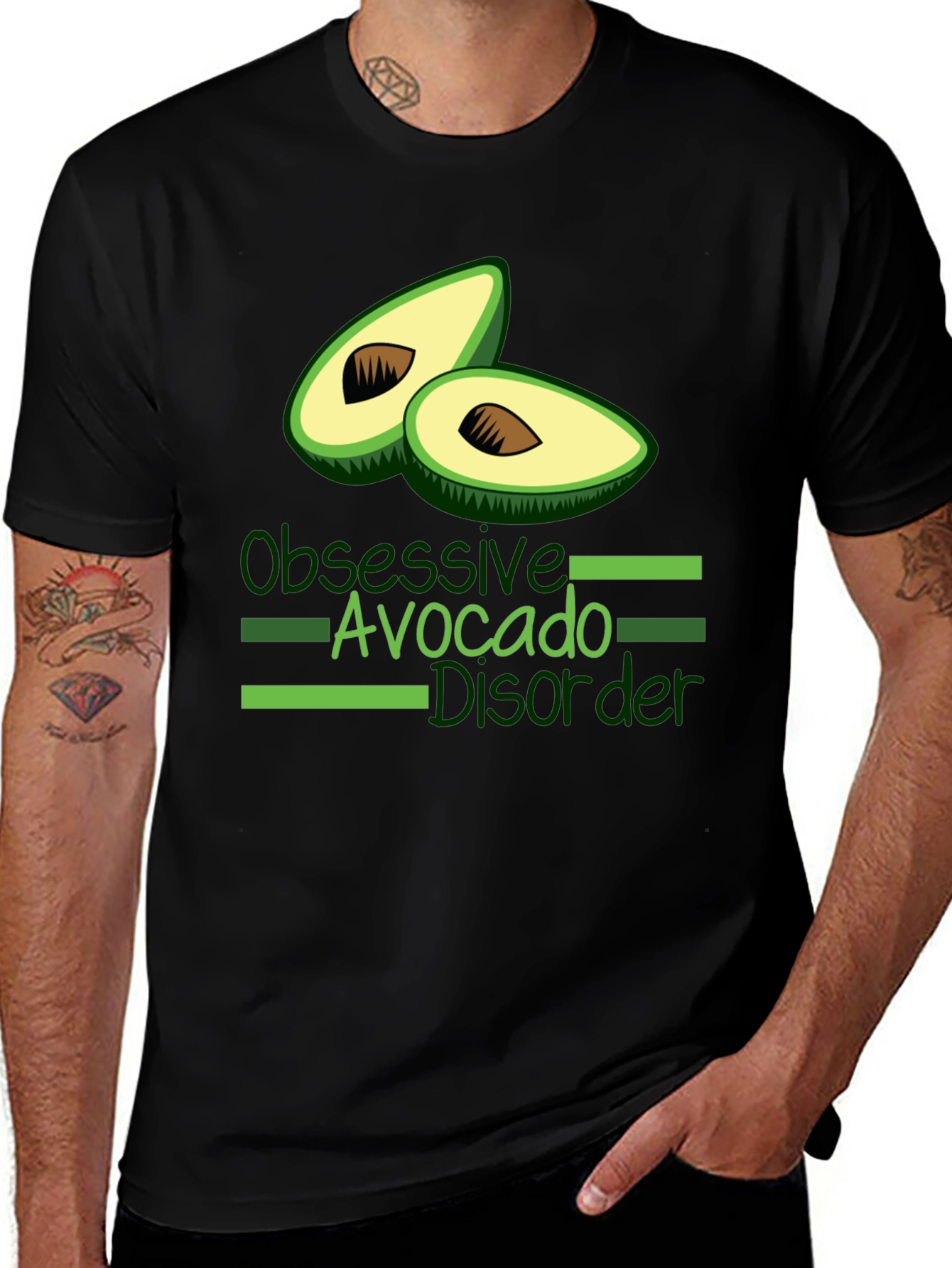Variant 30 of Obsessive Avocado Disorder Graphic T-Shirt