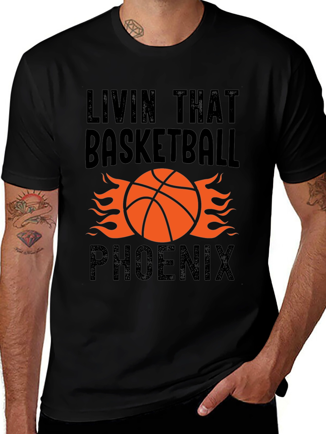 Variant 7 of Phoenix Basketball T-Shirt - Livin' That Life!