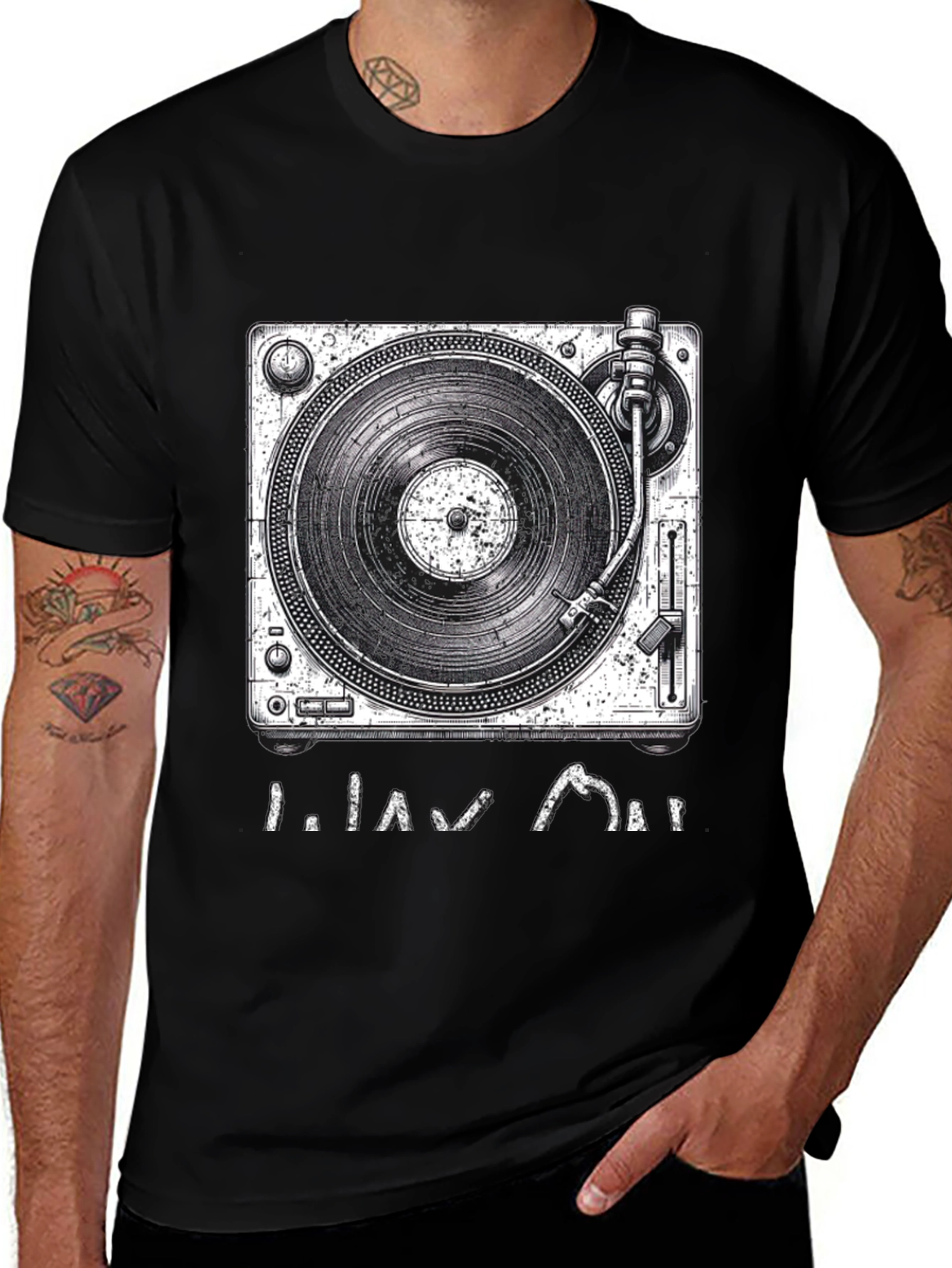 Variant 17 of Turntable Graphic Tee - DJ Music Lover Shirt