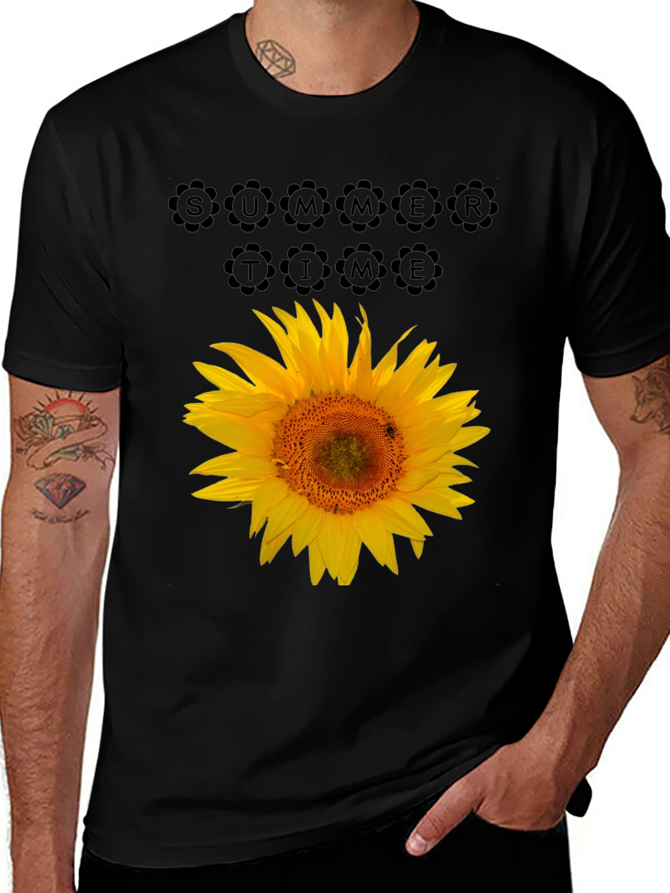 Variant 16 of Summer Time Sunflower Graphic T-Shirt