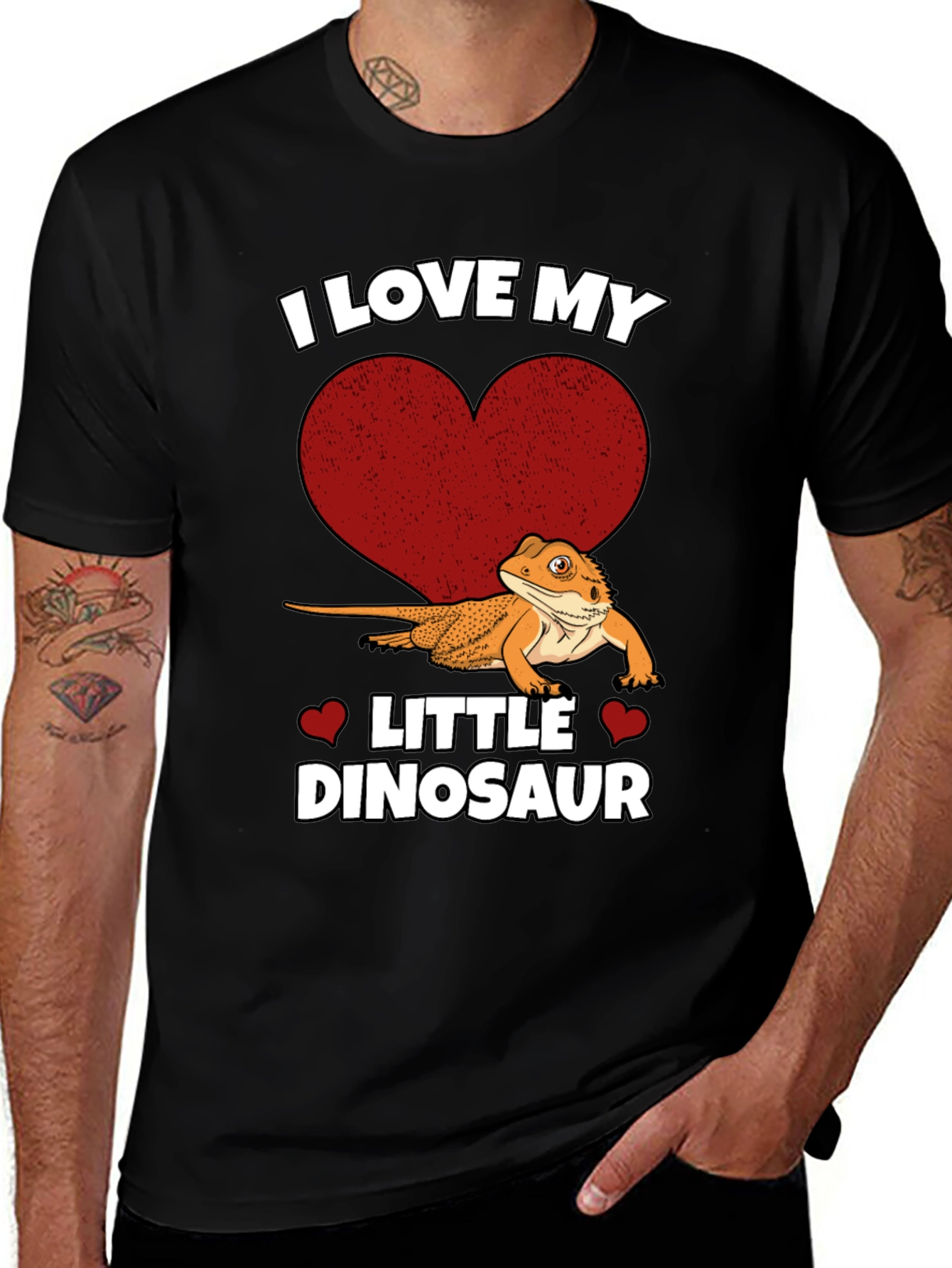 Variant 14 of I Love My Little Dinosaur T-Shirt - Bearded Dragon Tee