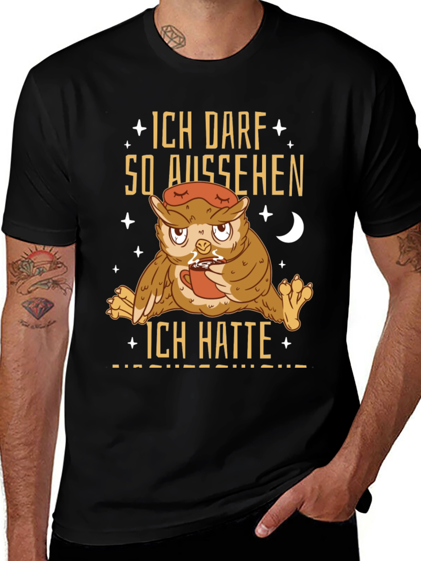 Variant 30 of Funny Owl "Ich Darf So Aussehen" T-Shirt