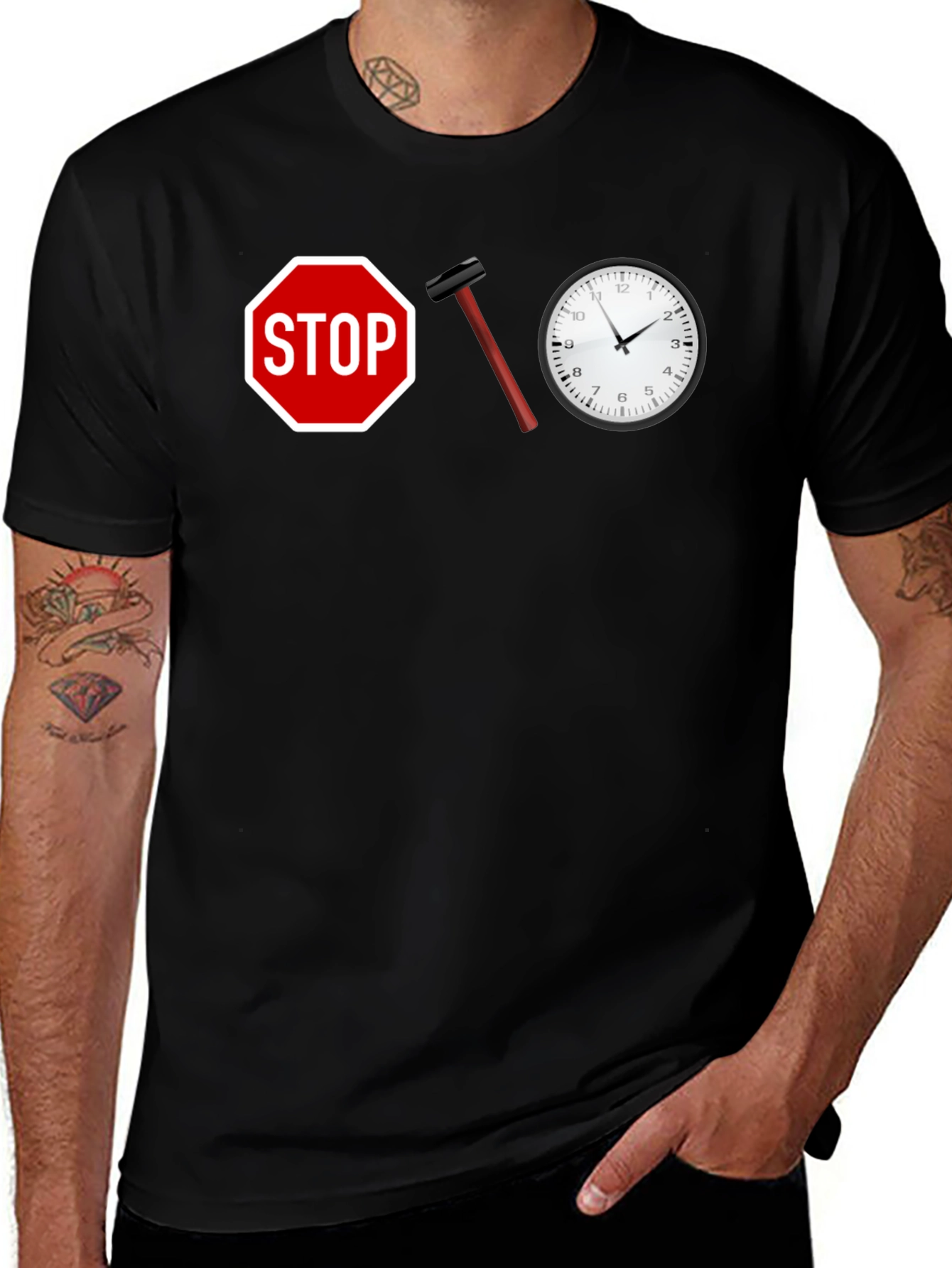 Variant 19 of Stop Hammer Time Men's Graphic Tee