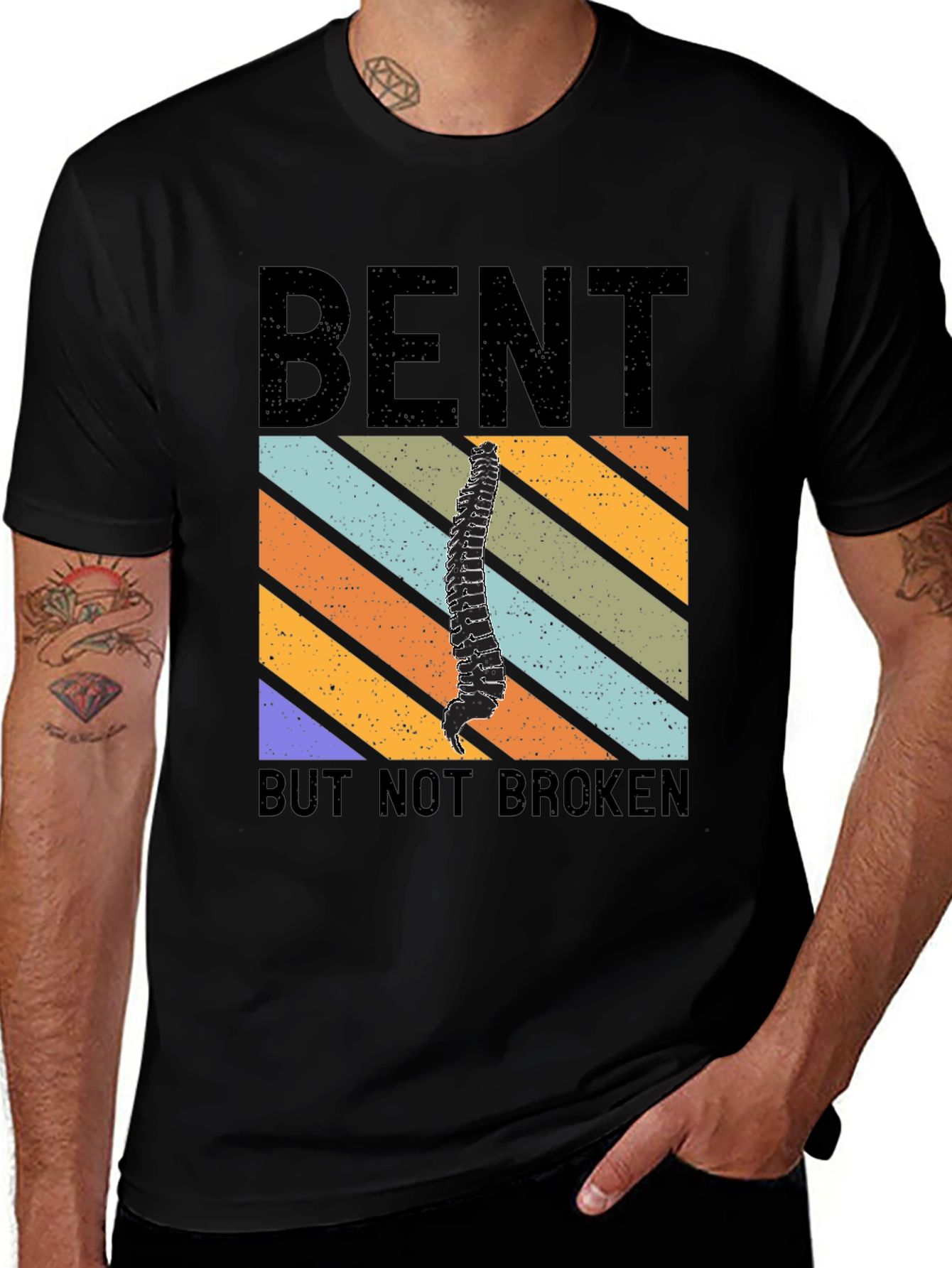 Variant 12 of Bent But Not Broken Spine T-Shirt