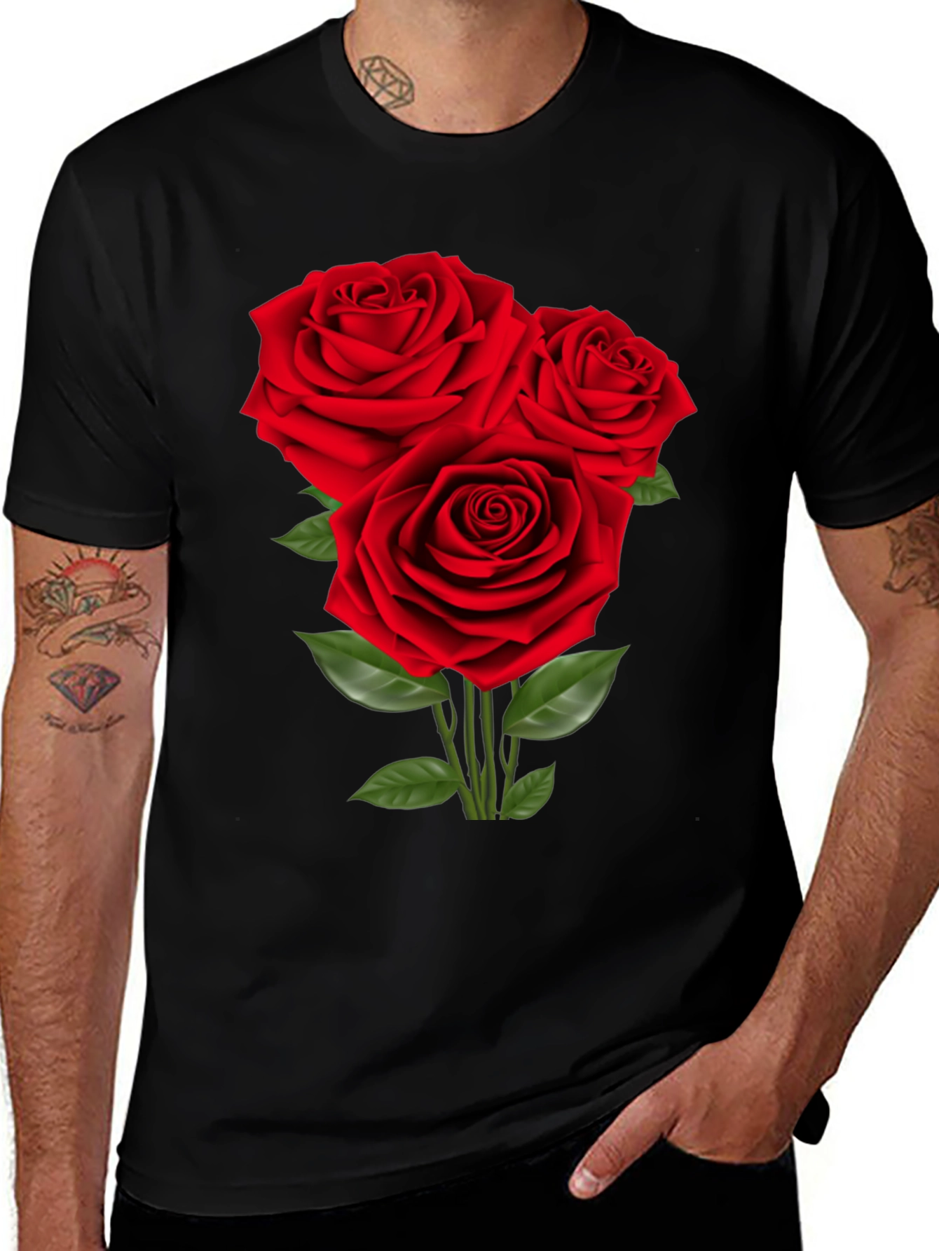 Variant 25 of Red Roses Graphic T-Shirt