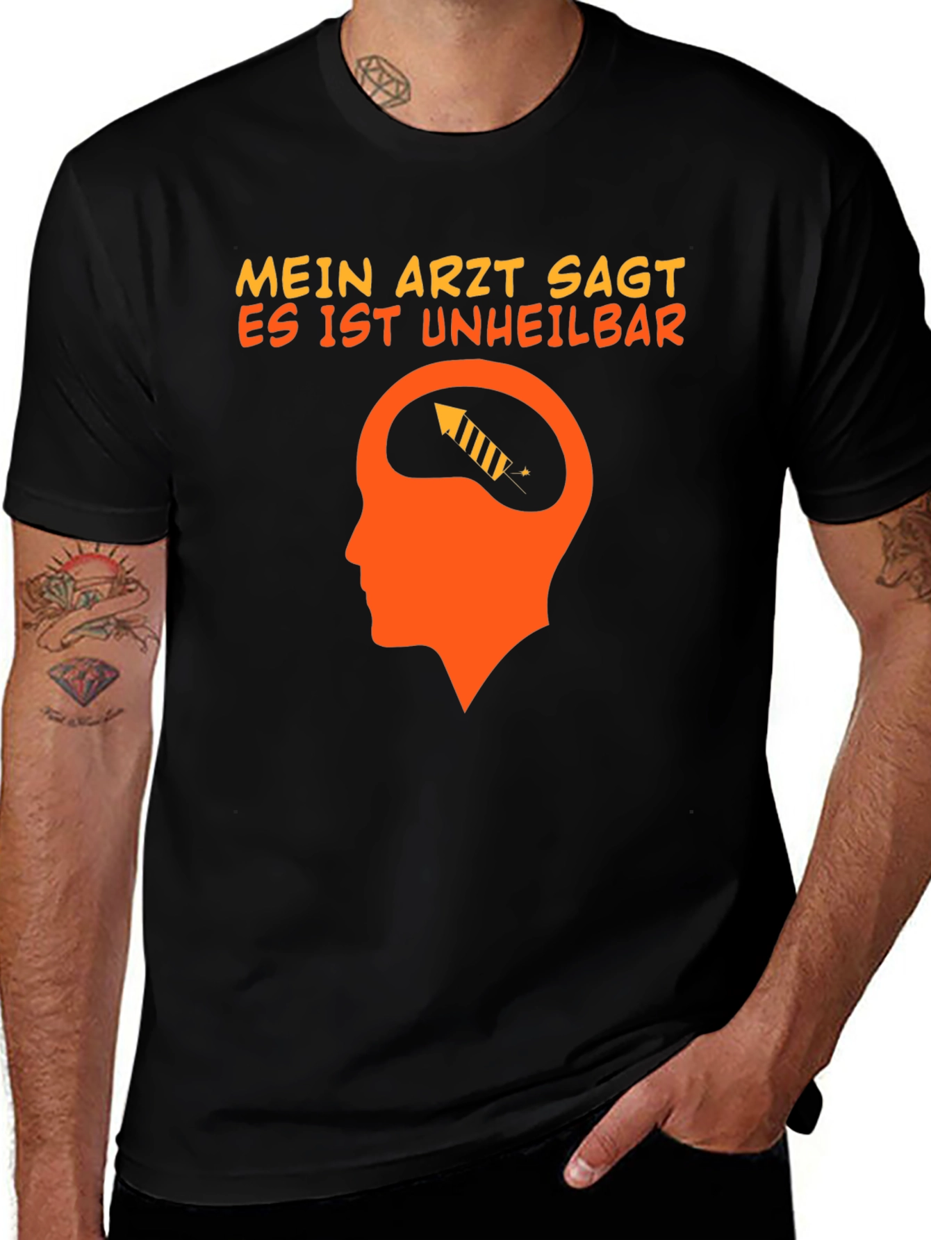 Variant 15 of Mein Arzt Sagt T-Shirt Funny German Text Tee