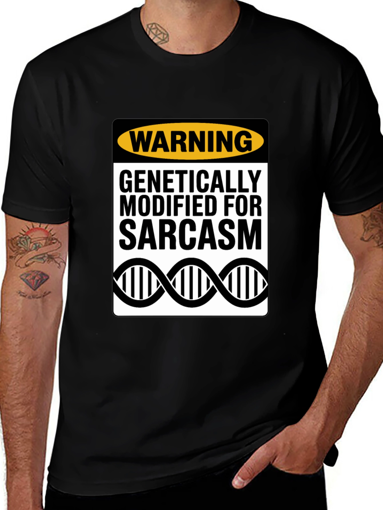 Variant 16 of Genetically Modified Sarcasm T-Shirt