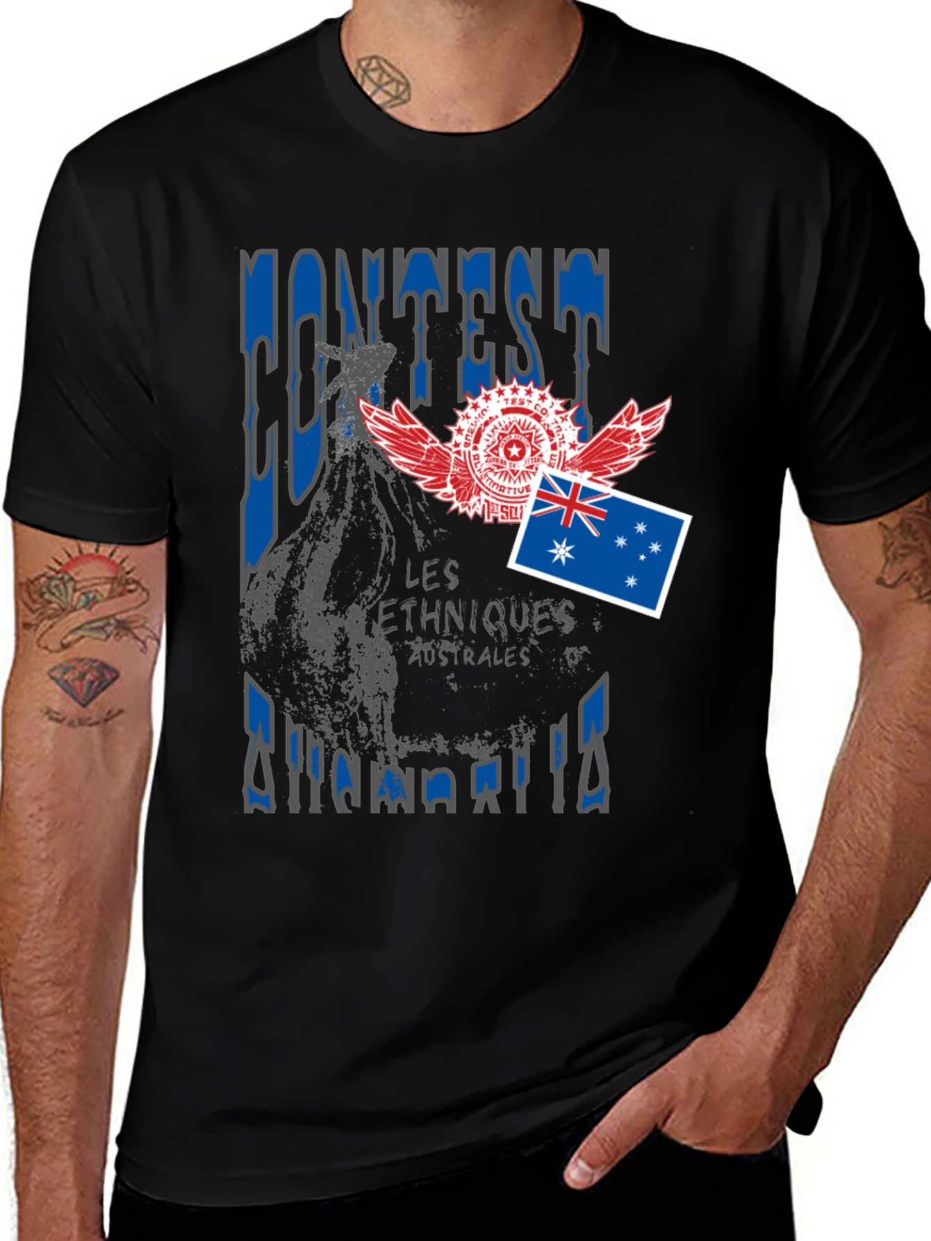 Variant 28 of Contest Australia Graphic T-Shirt