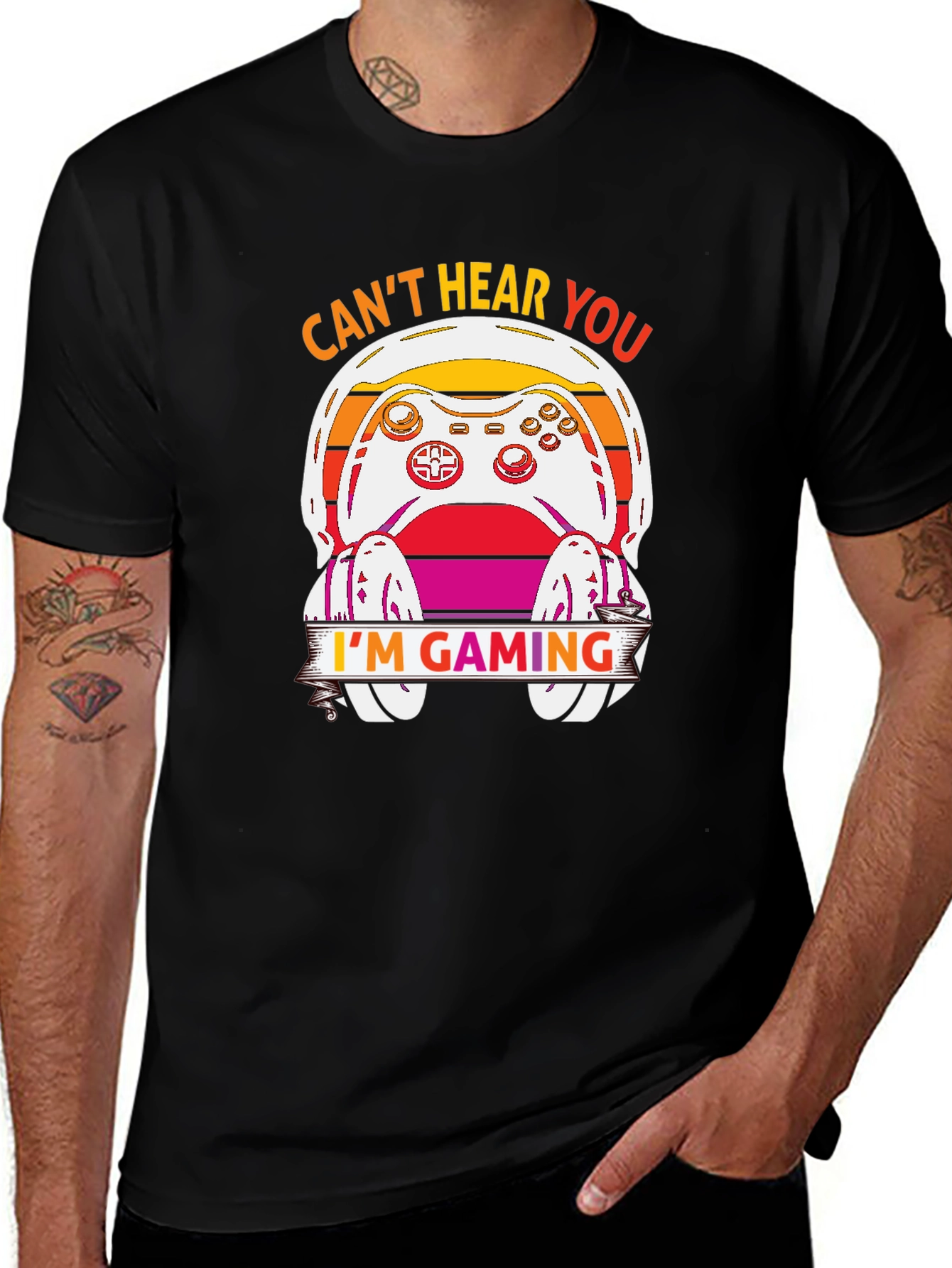 Variant 19 of Can't Hear You I'm Gaming T-Shirt