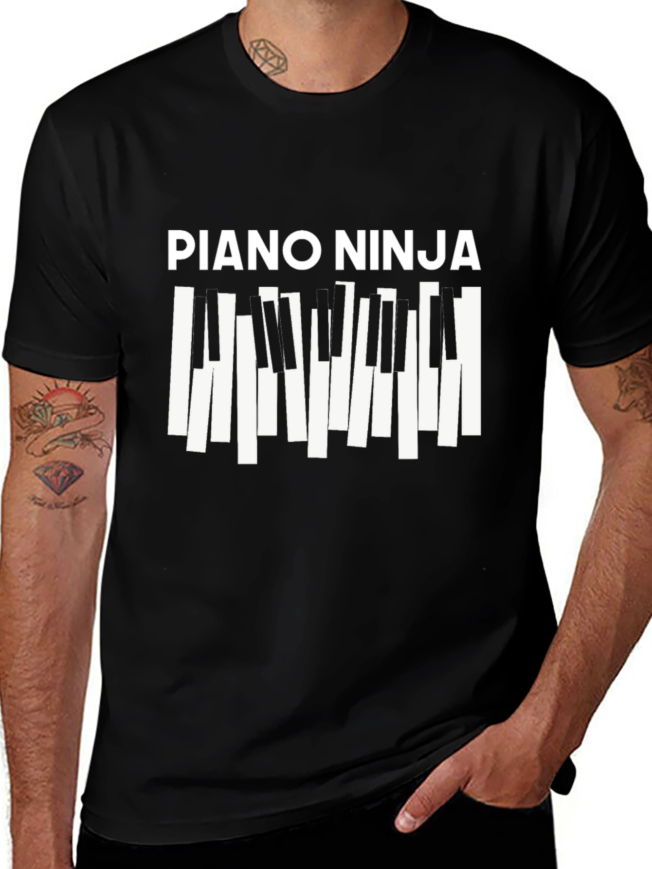 Variant 4 of Piano Ninja T-Shirt