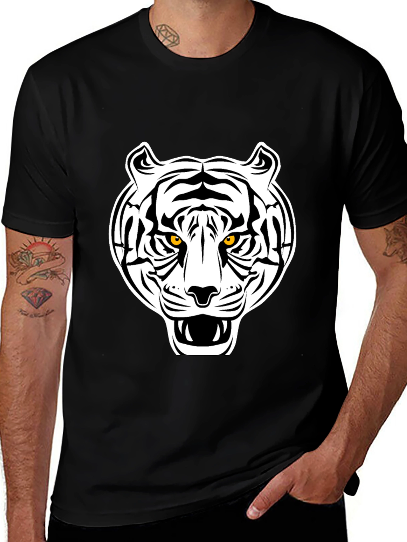 Variant 30 of Black Tiger Graphic T-Shirt