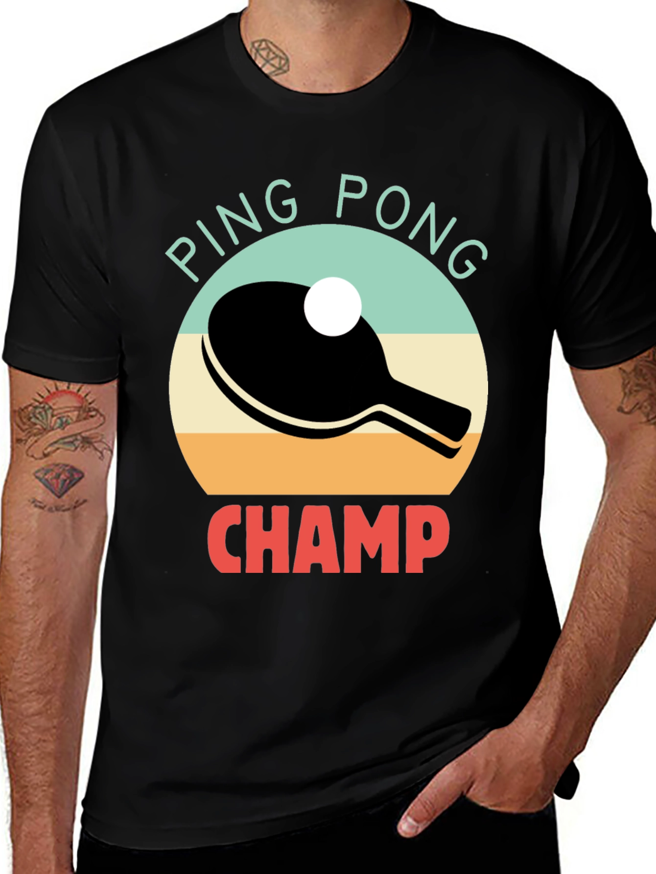 Variant 17 of Ping Pong Champ Graphic Tee - Table Tennis T-Shirt