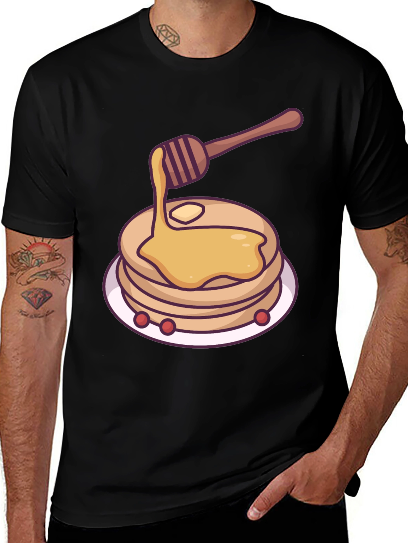 Variant 3 of Pancake Graphic Tee - Delicious Style