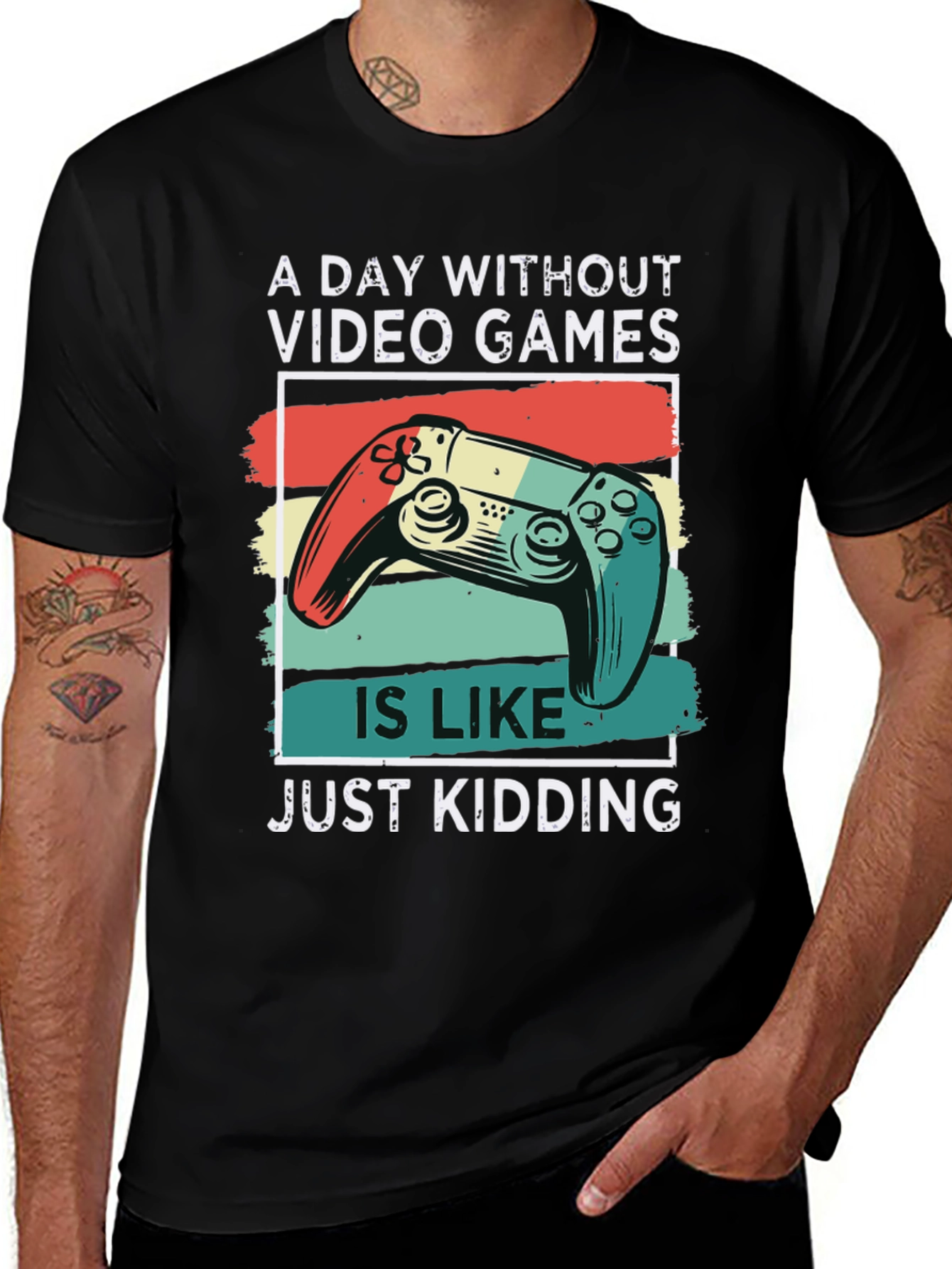 Variant 10 of Video Game T-Shirt - A Day Without Games