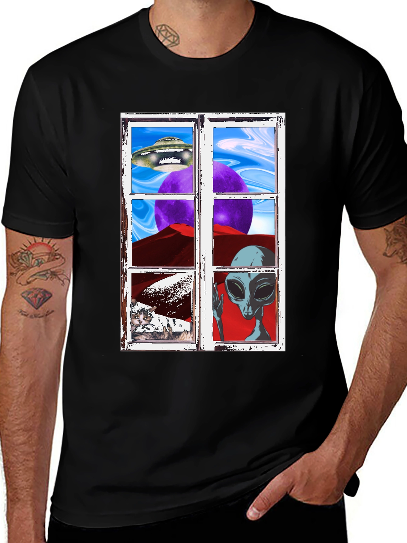 Variant 21 of Alien Landscape T-Shirt