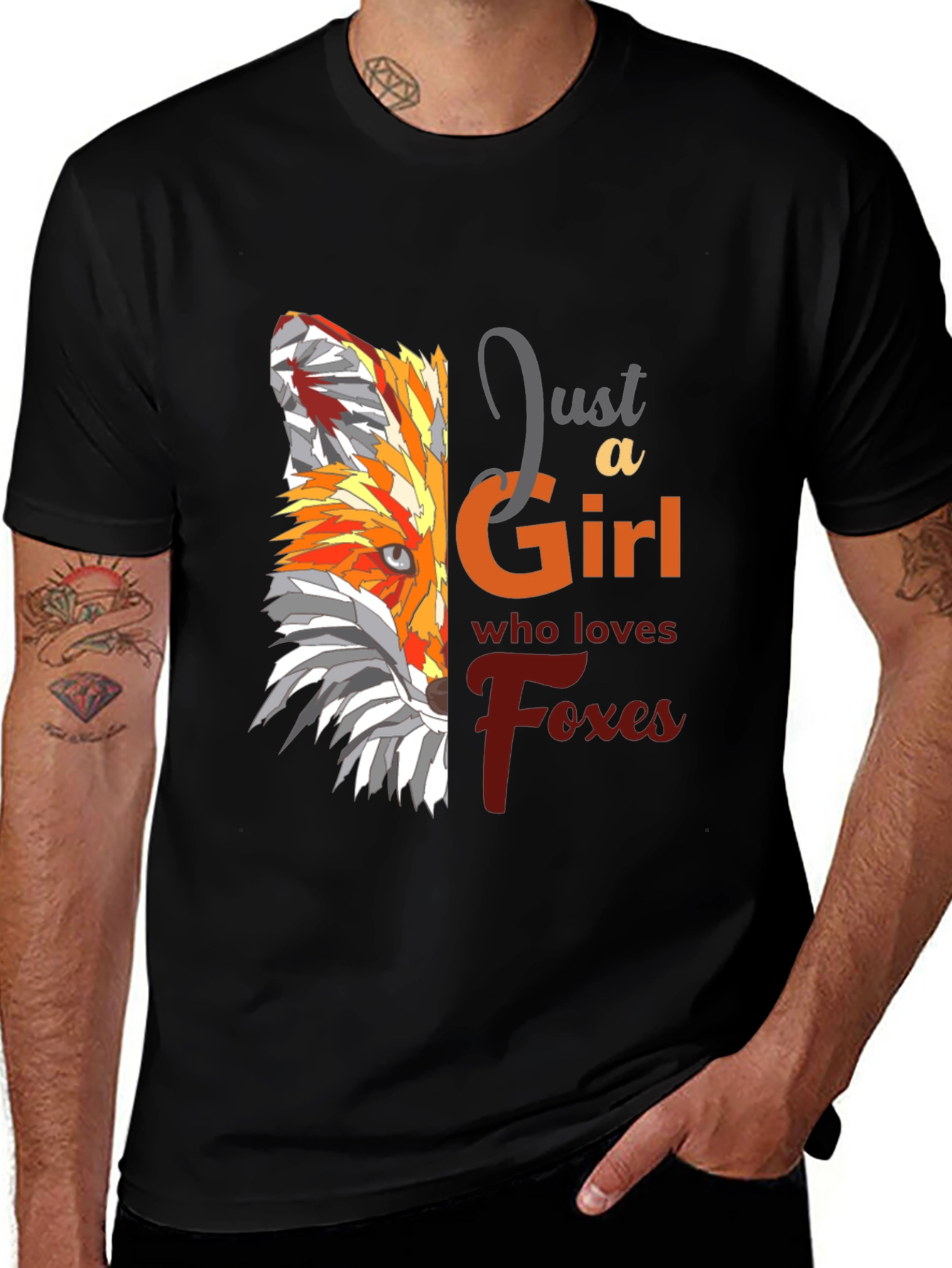 Fox Lover T-Shirt - "Just a Girl Who Loves Foxes"