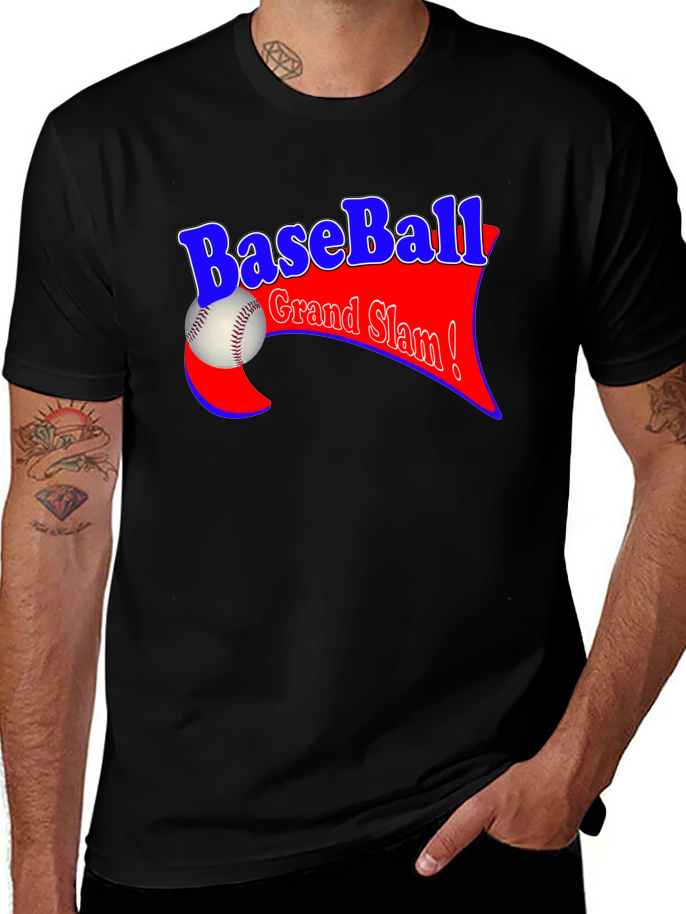 Variant 7 of Baseball Grand Slam Graphic T-Shirt