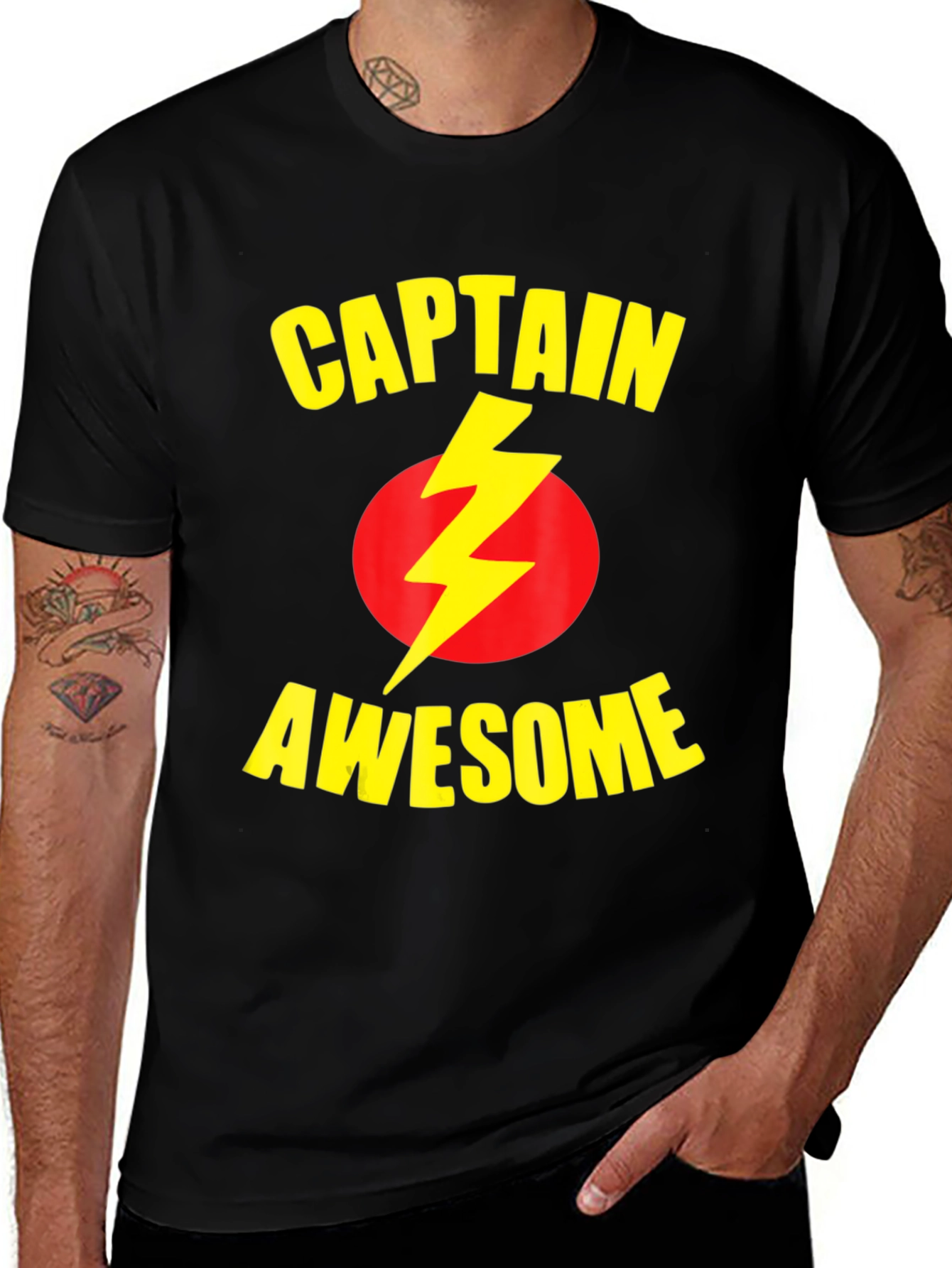 Captain Awesome T-Shirt - Black