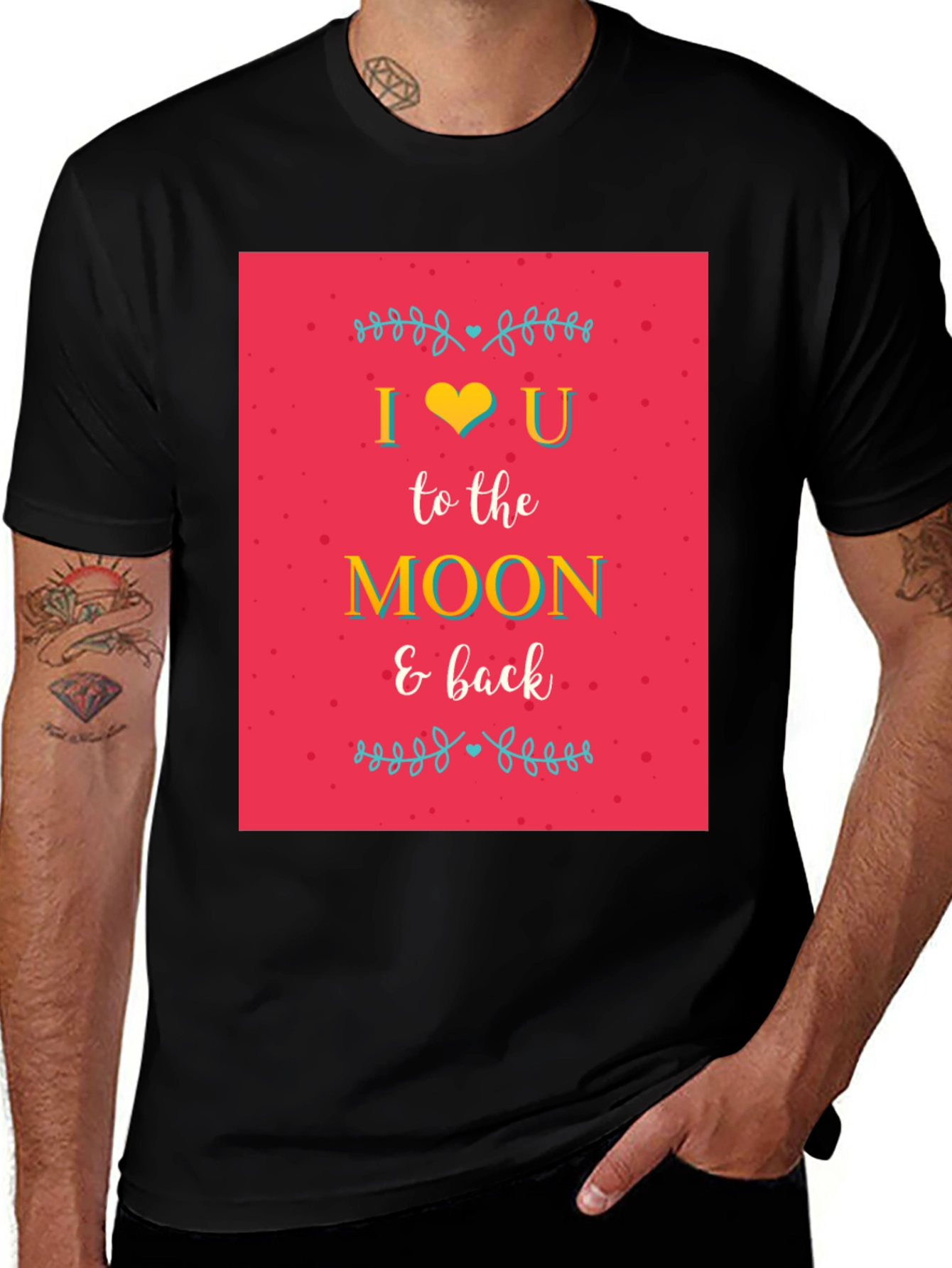 Variant 11 of I Love You To The Moon and Back Graphic Tee