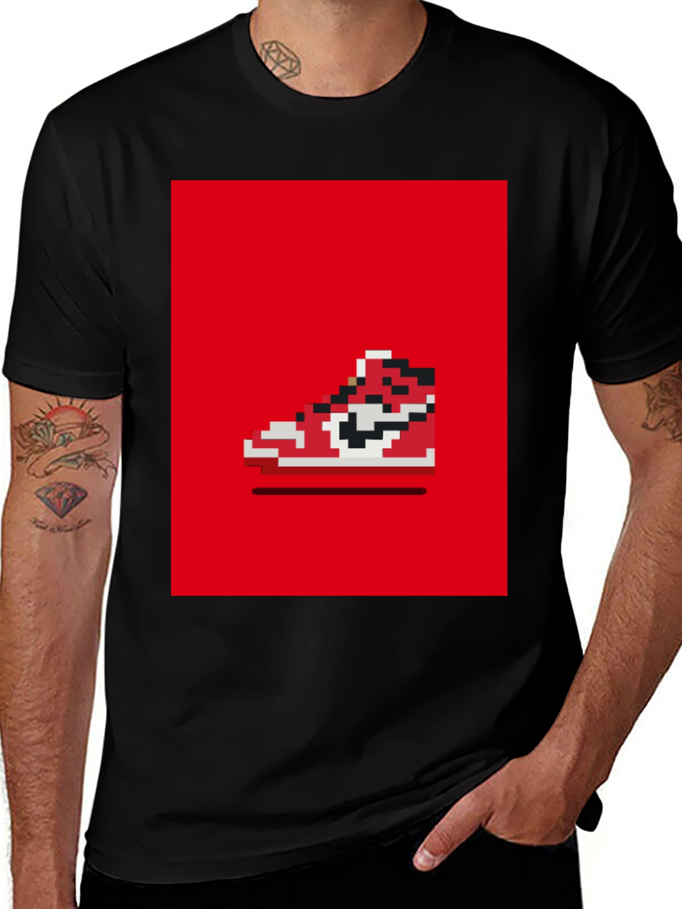 Variant 22 of Pixel Sneaker Tee - Retro Gaming Style