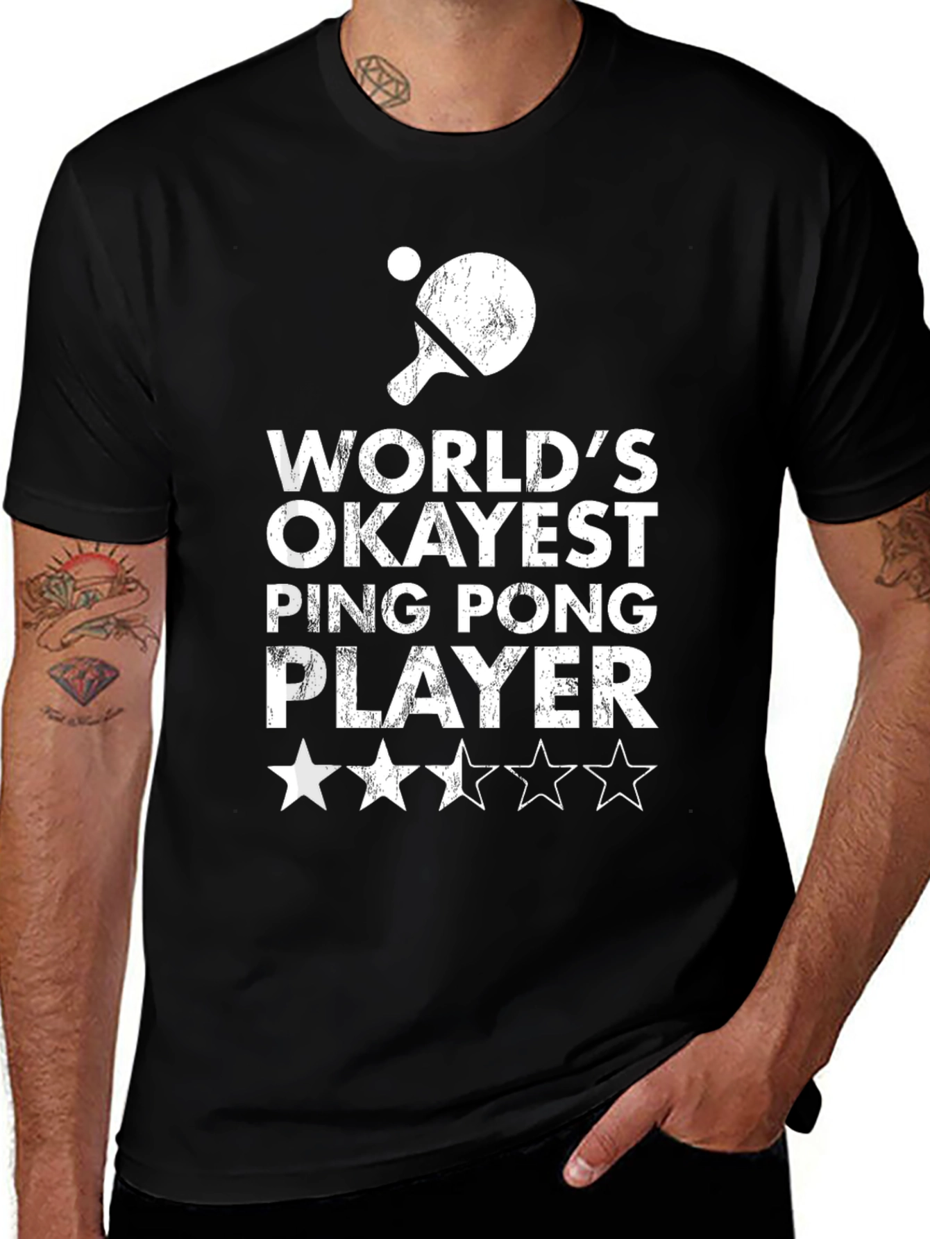 Variant 10 of World's Okayest Ping Pong Player Graphic Tee