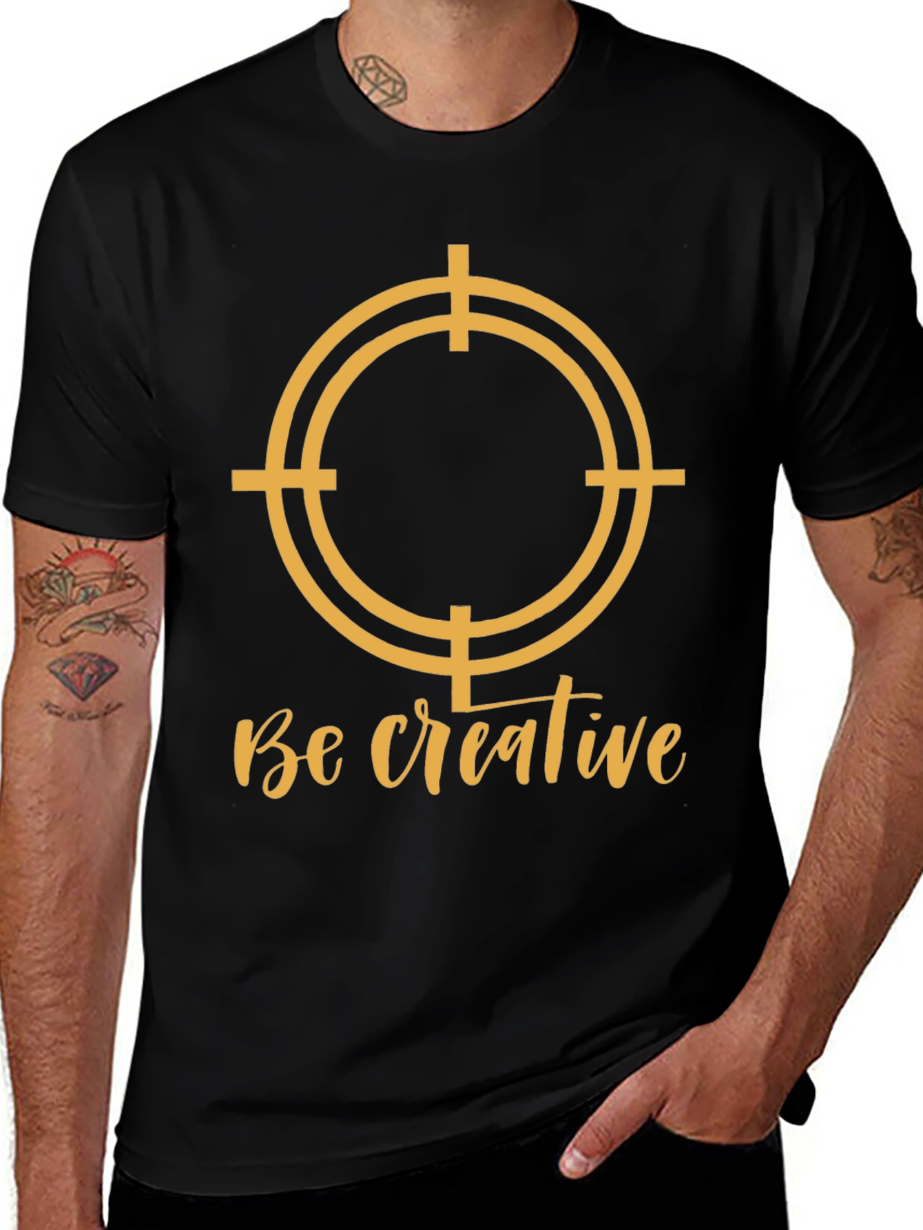 Variant 3 of Be Creative Target T-Shirt - Mens Graphic Tee