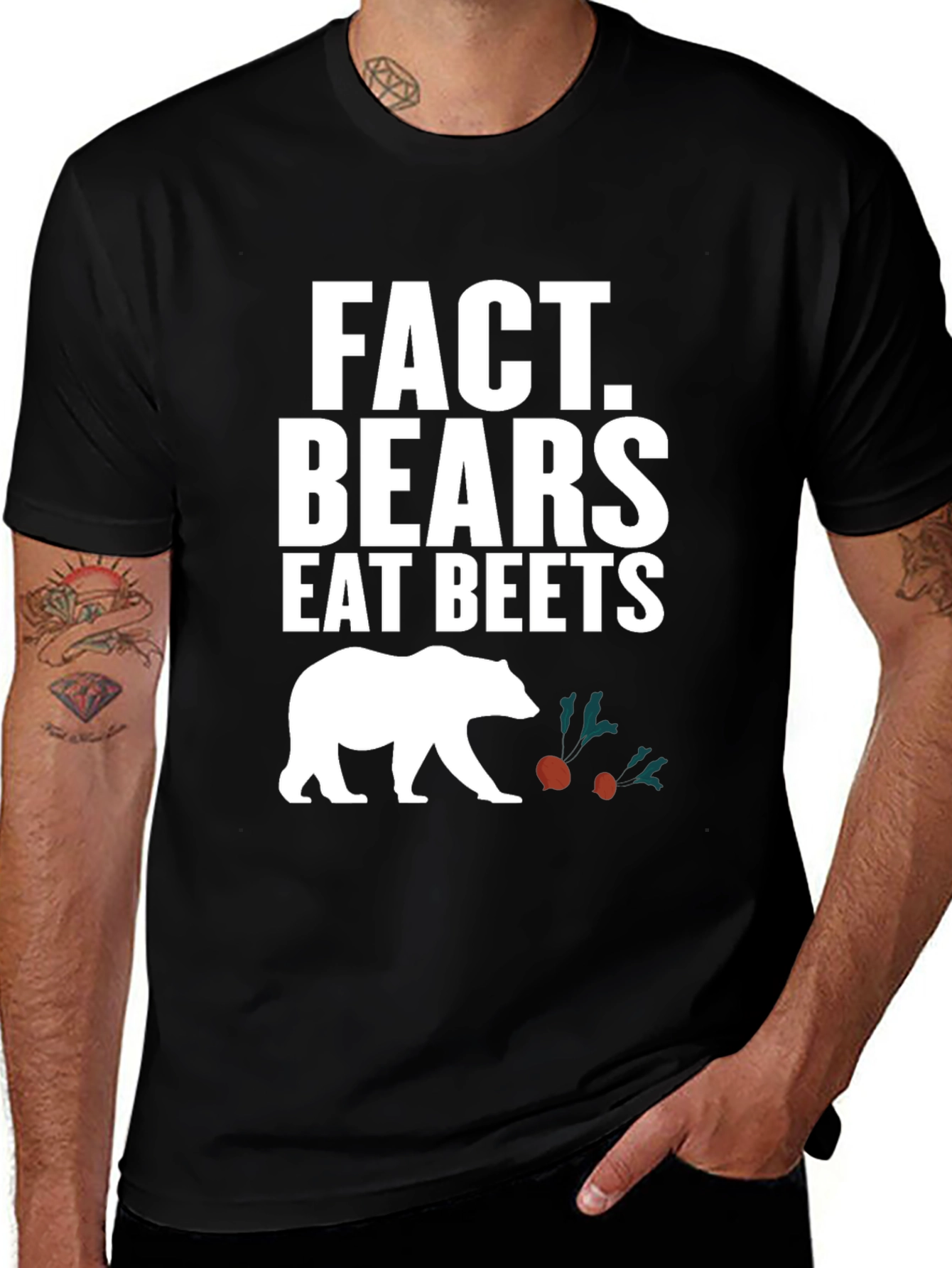 Fact Bears Eat Beets Graphic Tee