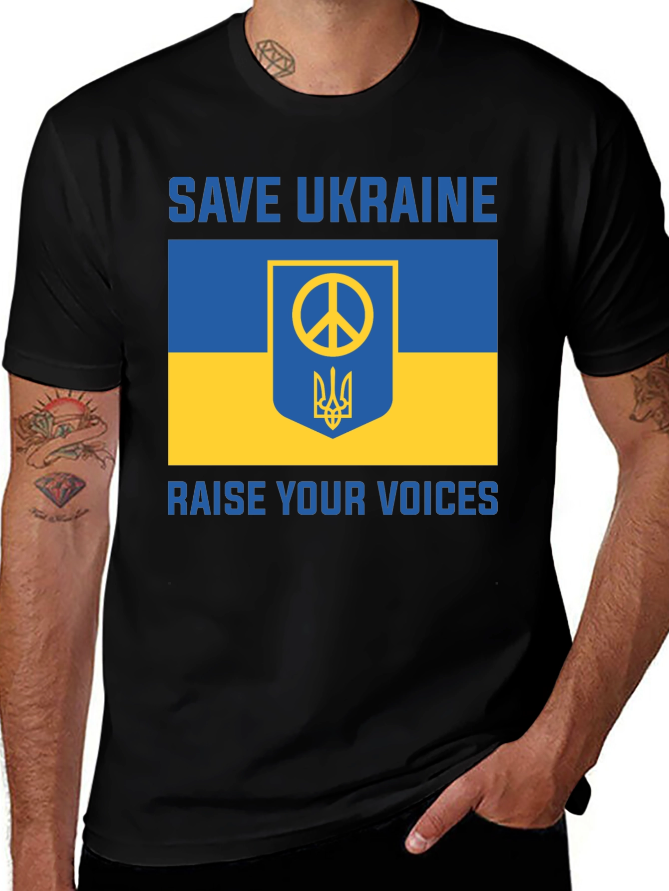 Save Ukraine T-Shirt - Raise Your Voices