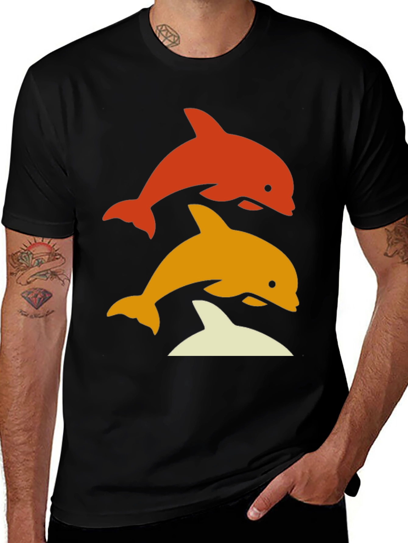 Dolphin Graphic Tee - Fun Summer Vibes
