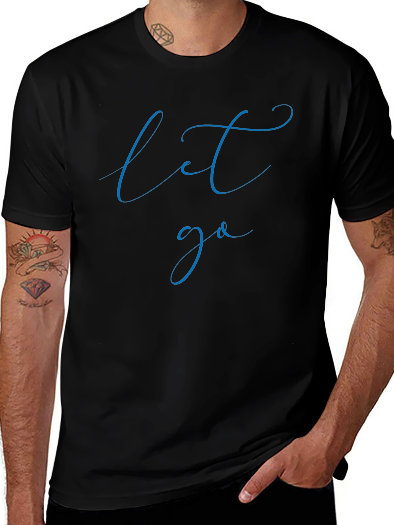 Let Go Graphic Tee - Trendy Casual Wear
