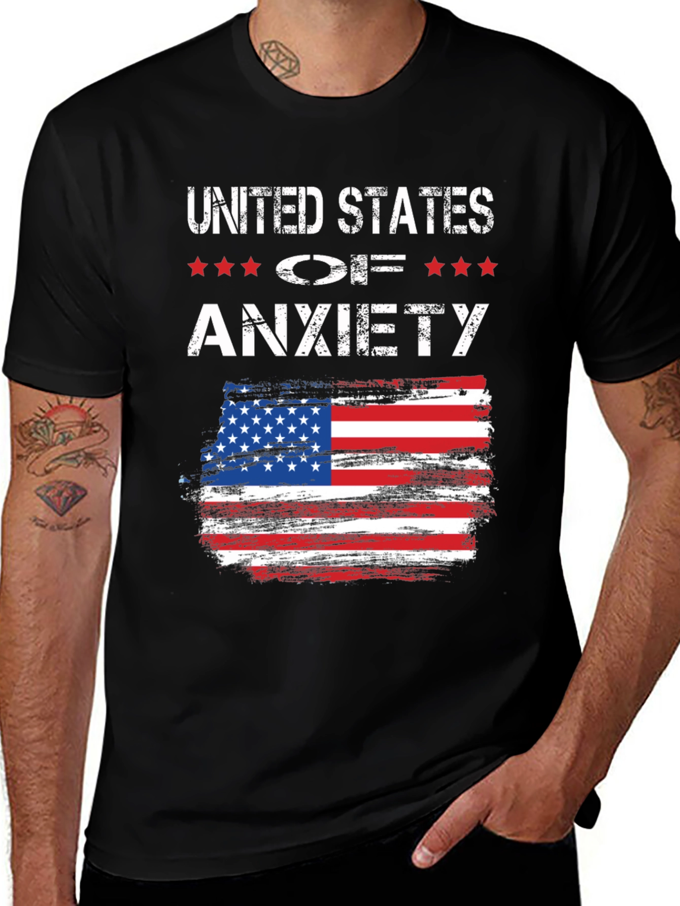 Variant 24 of United States of Anxiety Graphic T-Shirt