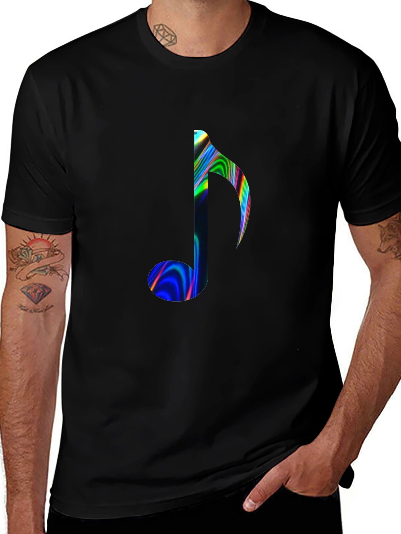 Variant 13 of Musical Note Graphic T-Shirt