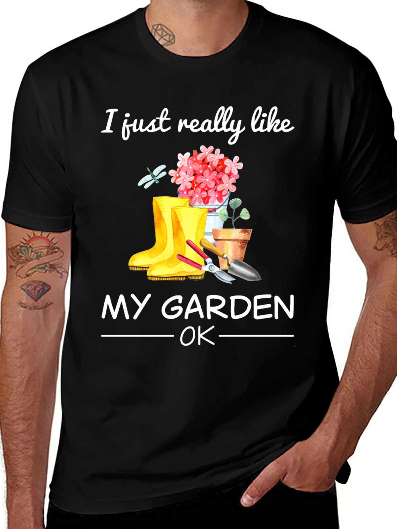Variant 25 of Gardening T-Shirt - I Just Really Like My Garden