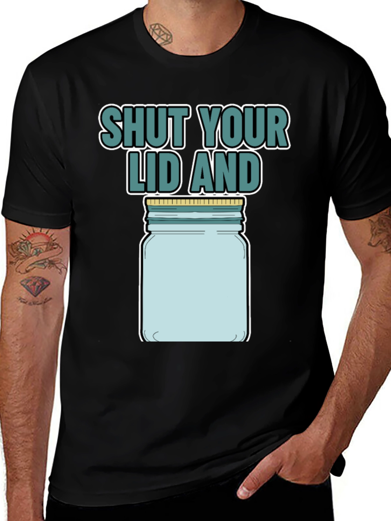 Variant 24 of Shut Your Lid And Jar T-Shirt