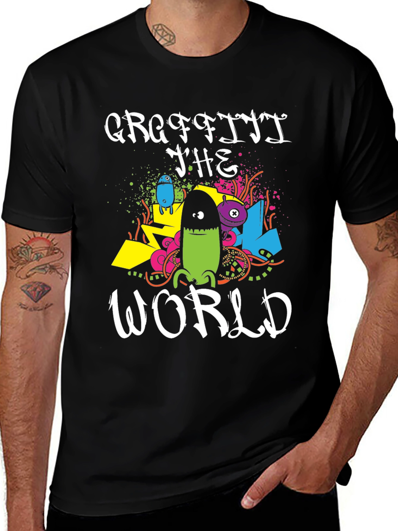 Variant 17 of Graffiti the World Graphic Tee
