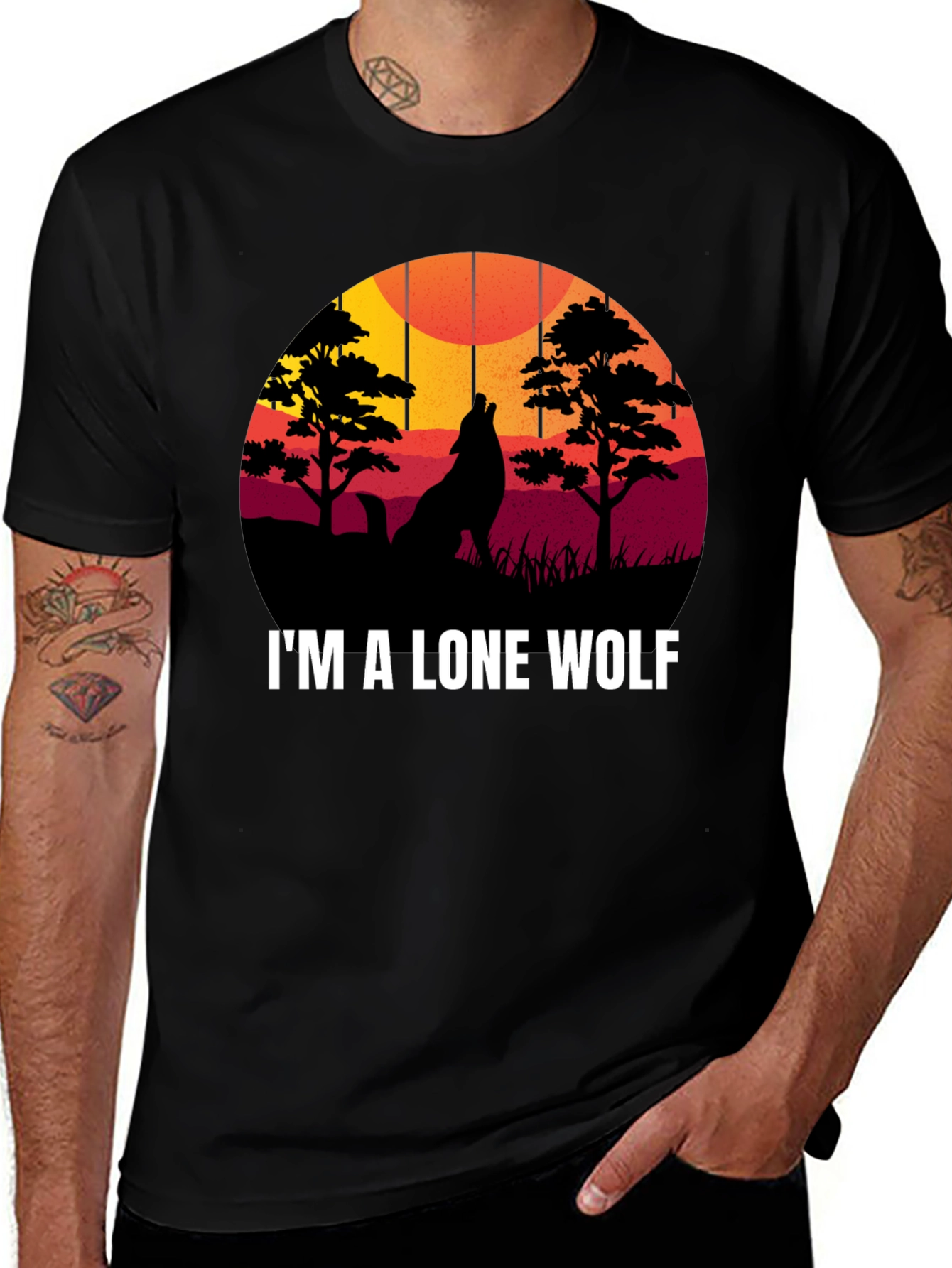 Variant 15 of Lone Wolf Graphic Tee