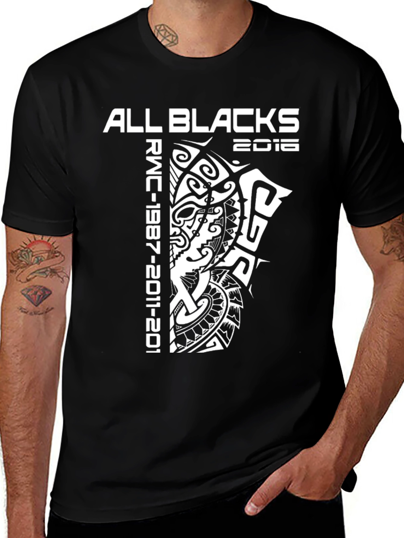 Variant 28 of All Blacks RWC T-Shirt - New Zealand Rugby Fan Tee