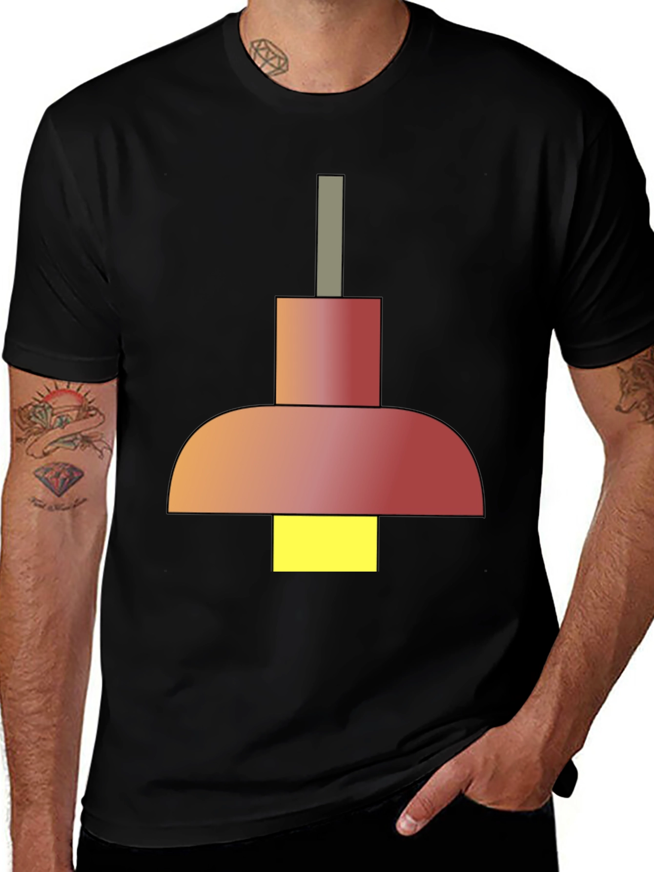Variant 30 of Modern Geometric Pendant Light Graphic Tee