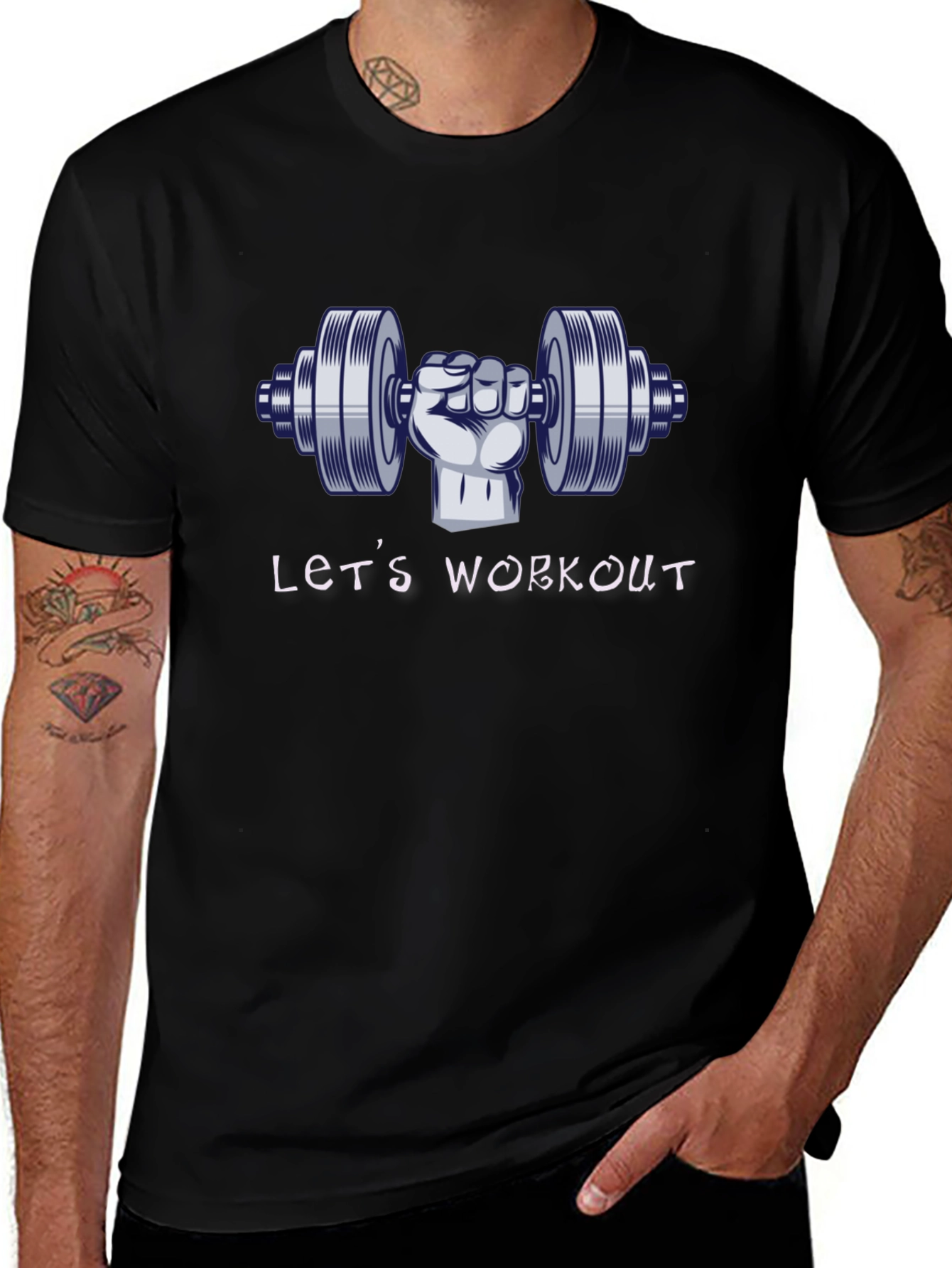 Let's Workout T-Shirt - Gym Motivation Tee