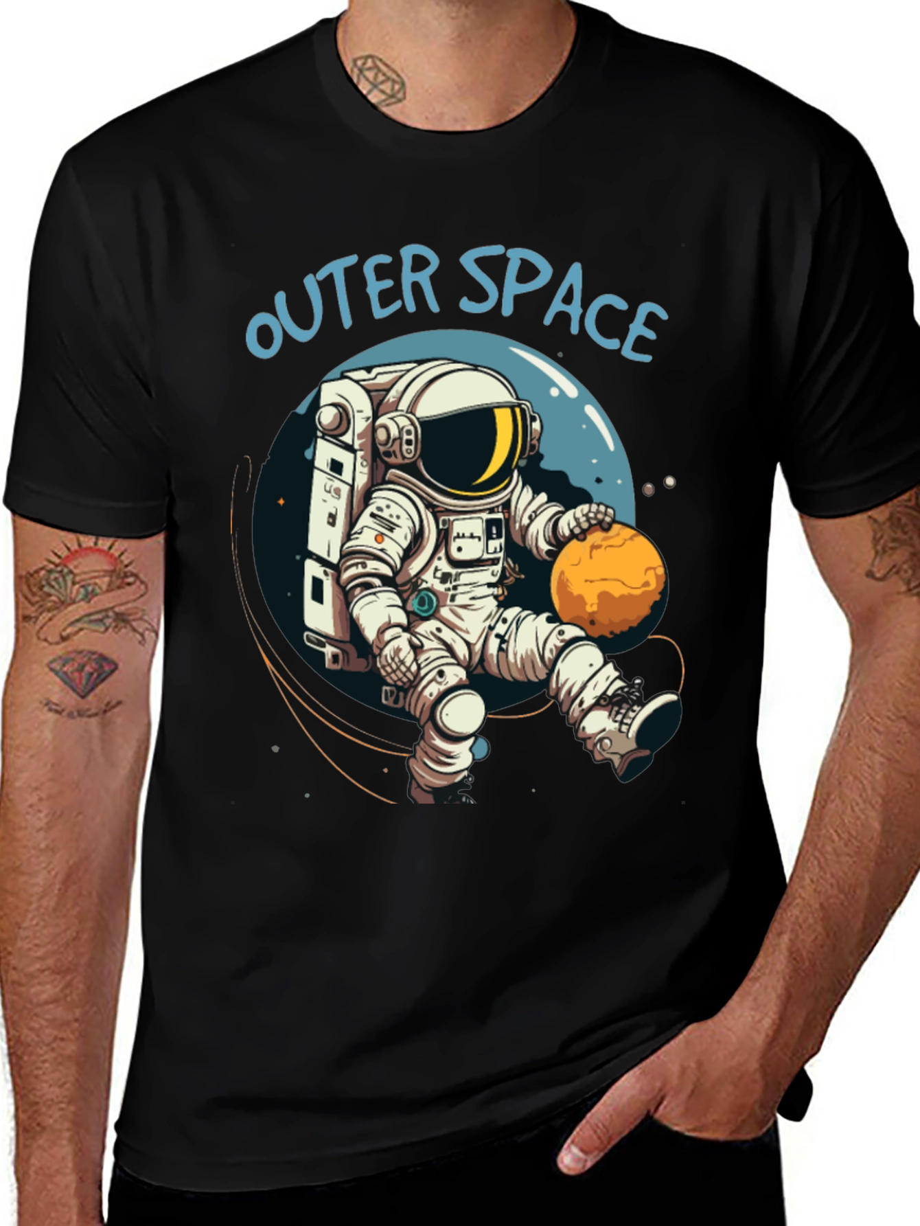 Variant 18 of Outer Space Astronaut T-Shirt - Galaxy Adventure