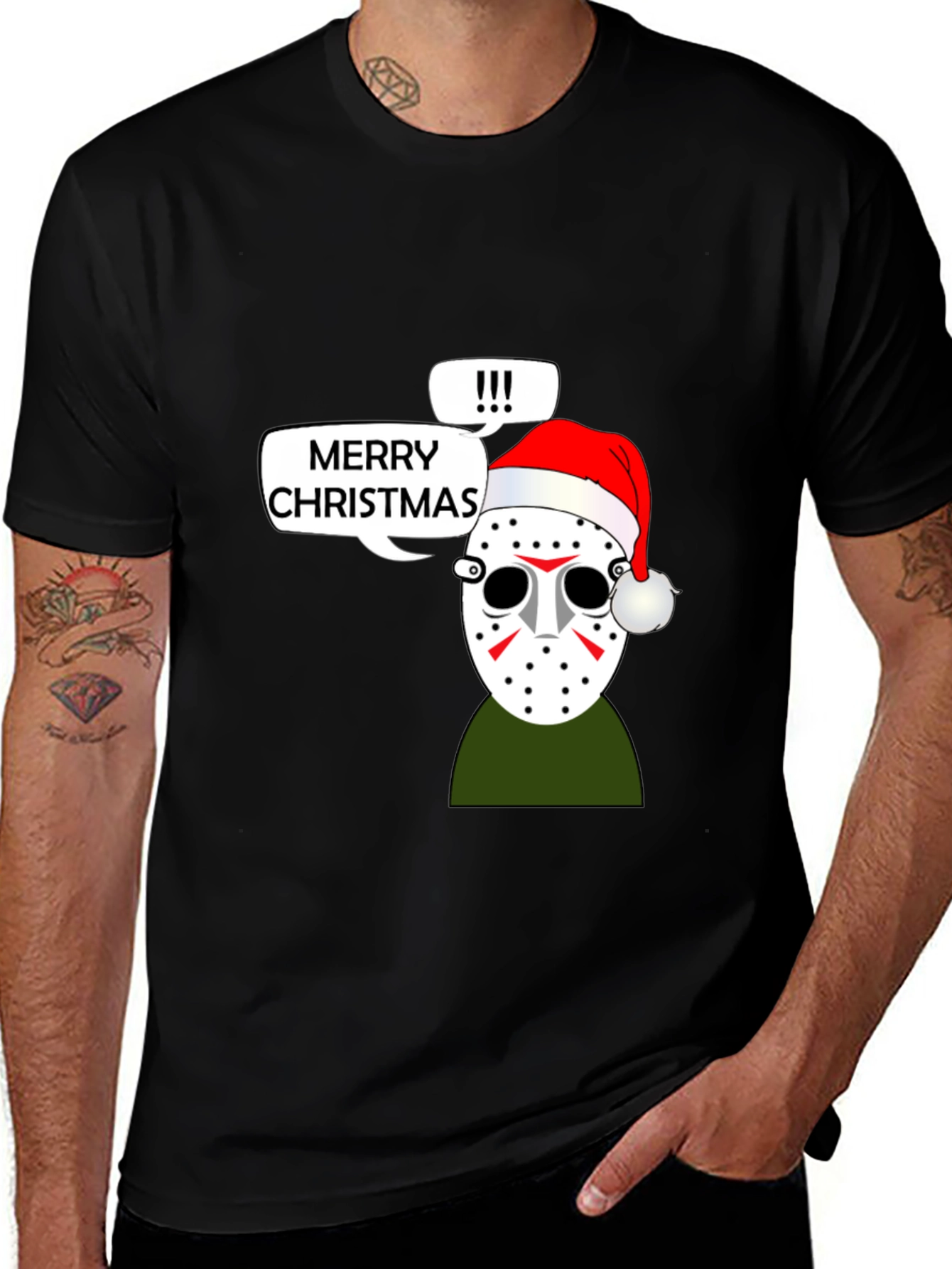 Variant 13 of Merry Christmas Jason Mask Holiday T-Shirt