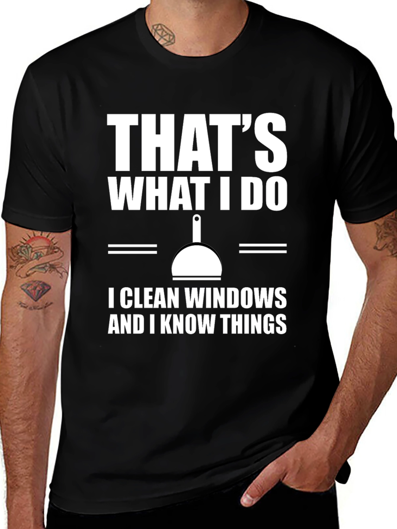 Variant 25 of I Clean Windows T-Shirt - Humorous Job Pride Tee