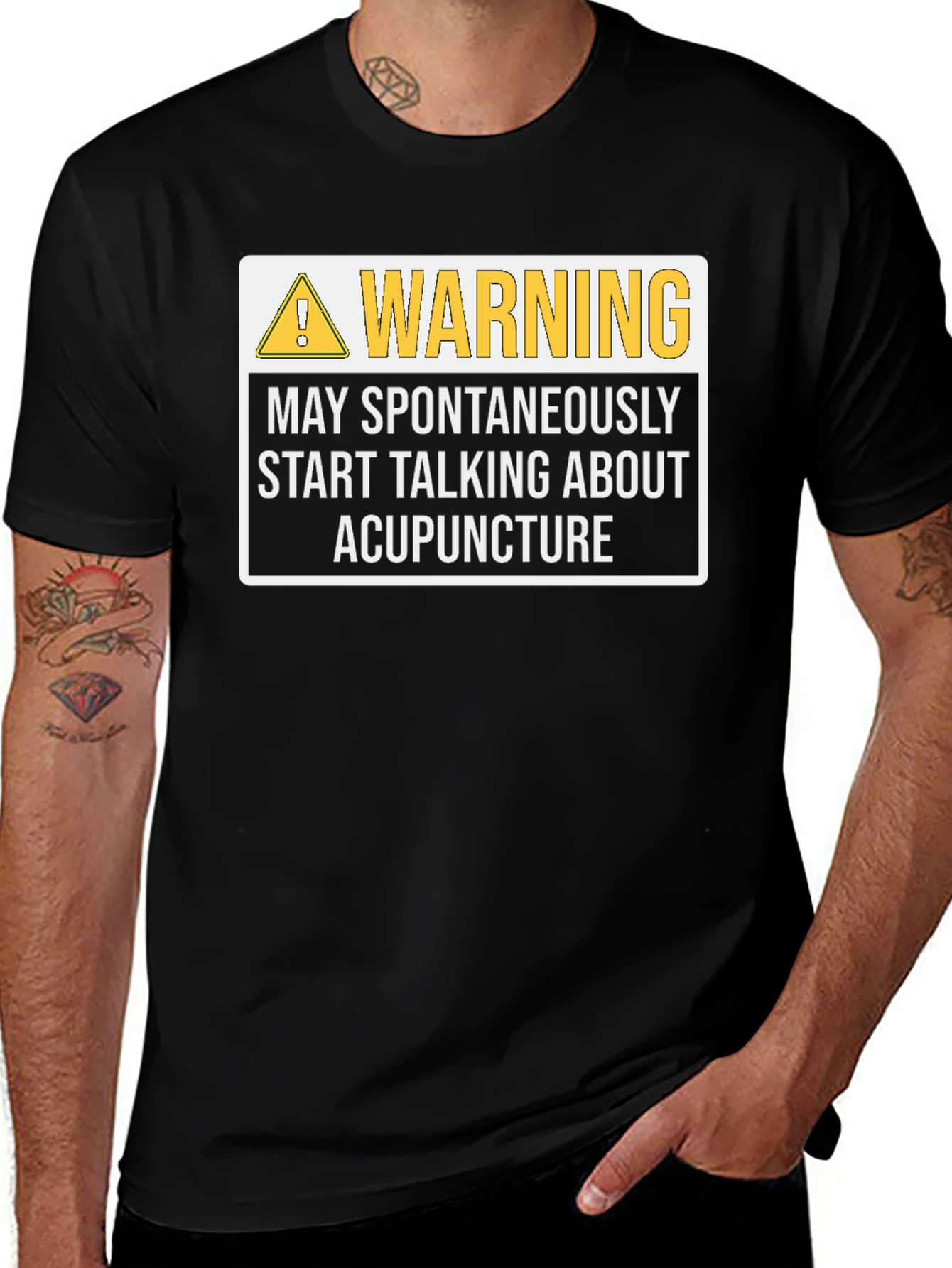 Variant 16 of Warning: May Spontaneously Talk About Acupuncture T-Shirt