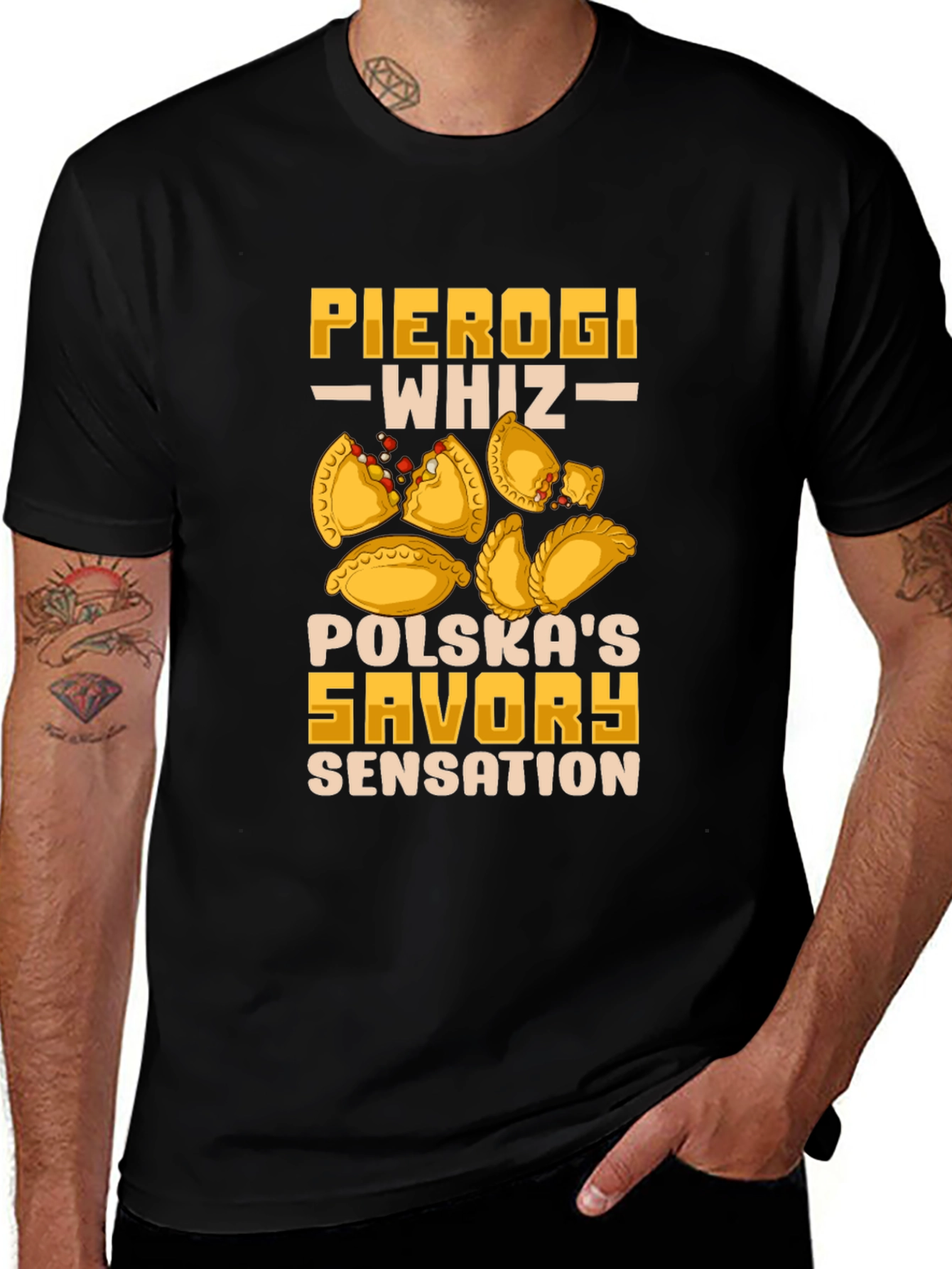 Variant 28 of Pierogi Whiz T-Shirt | Polska's Savory Sensation