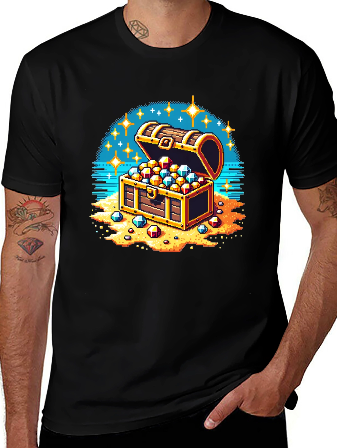 Variant 18 of Pixel Treasure Chest T-Shirt