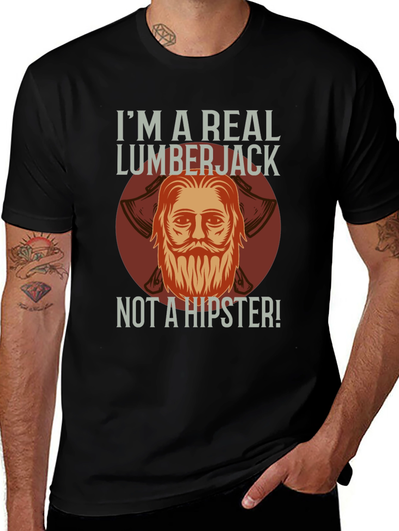 Variant 25 of Real Lumberjack T-Shirt - Humorous Graphic Tee