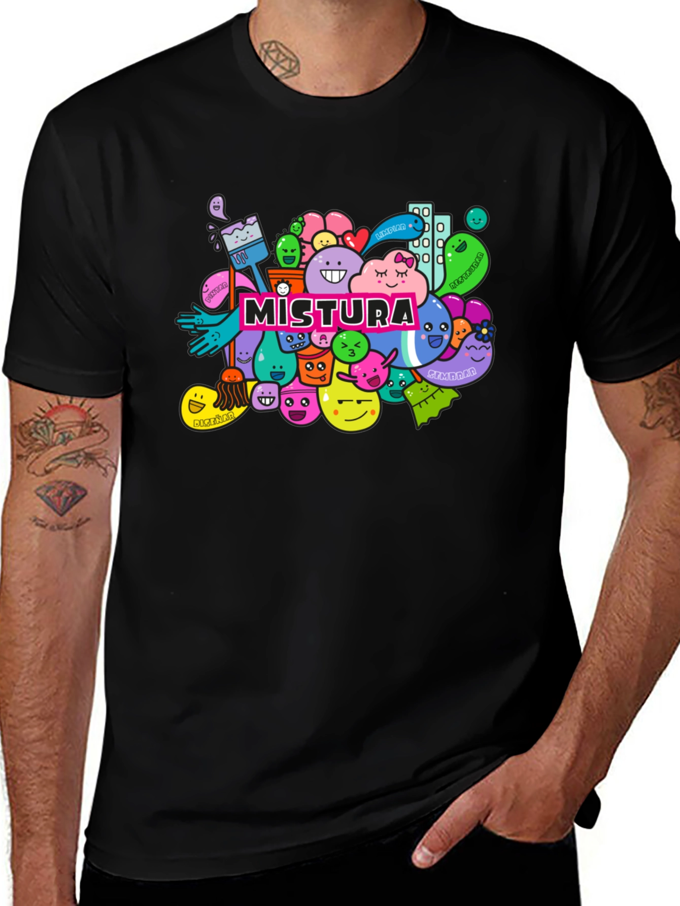 MISTURA Graphic Tee - Fun Cartoon Character Design
