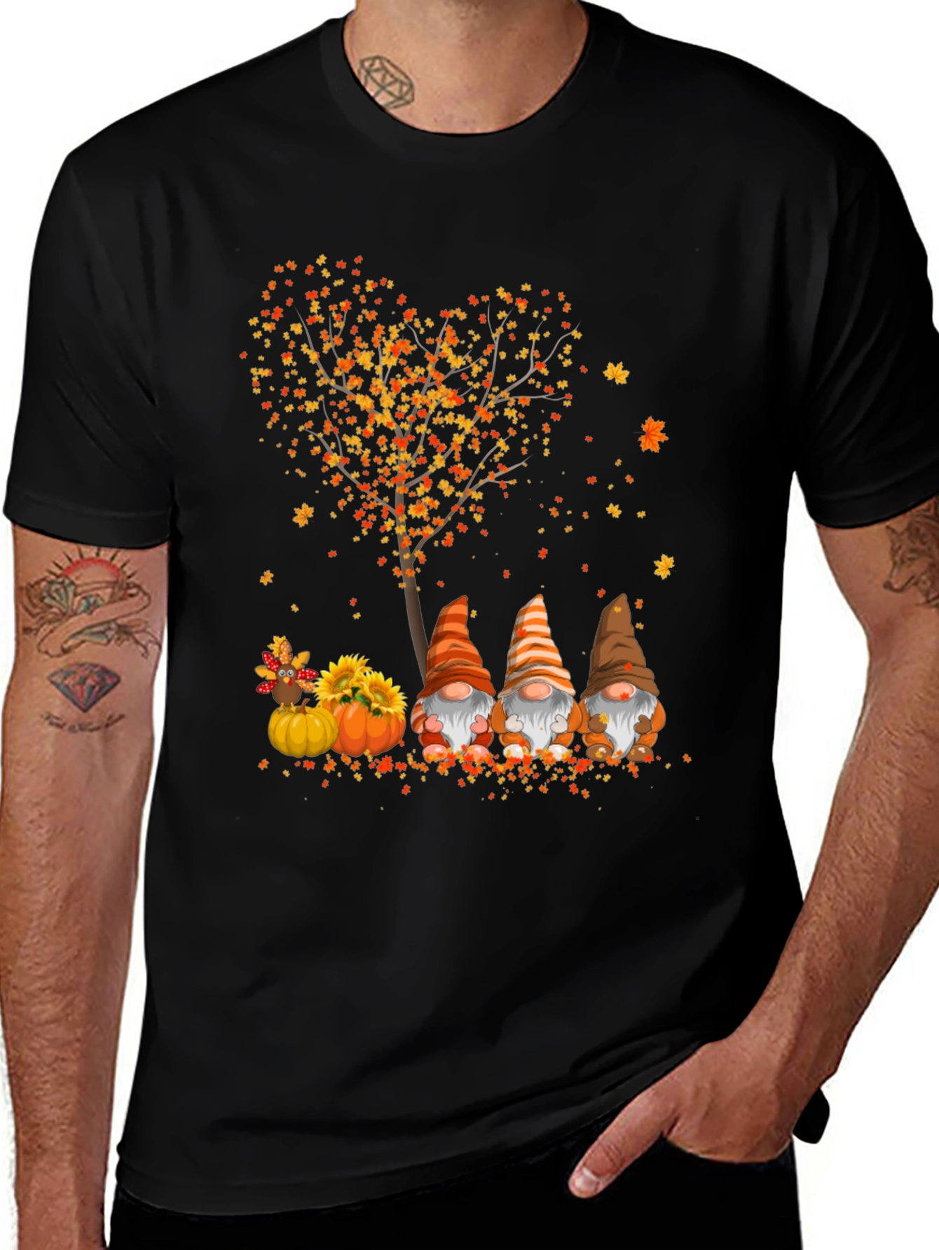 Variant 8 of Fall Gnomes Thanksgiving T-Shirt - Cute Autumn Design