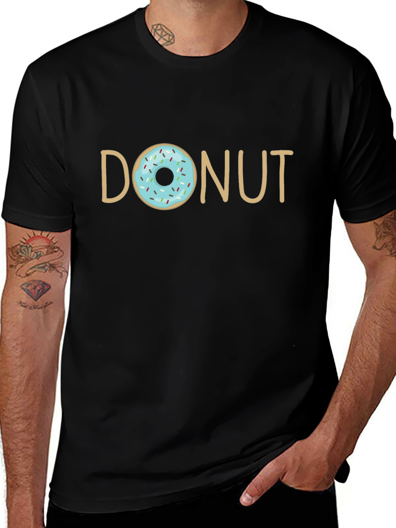 Variant 15 of Donut Graphic T-Shirt - Casual Cotton Tee