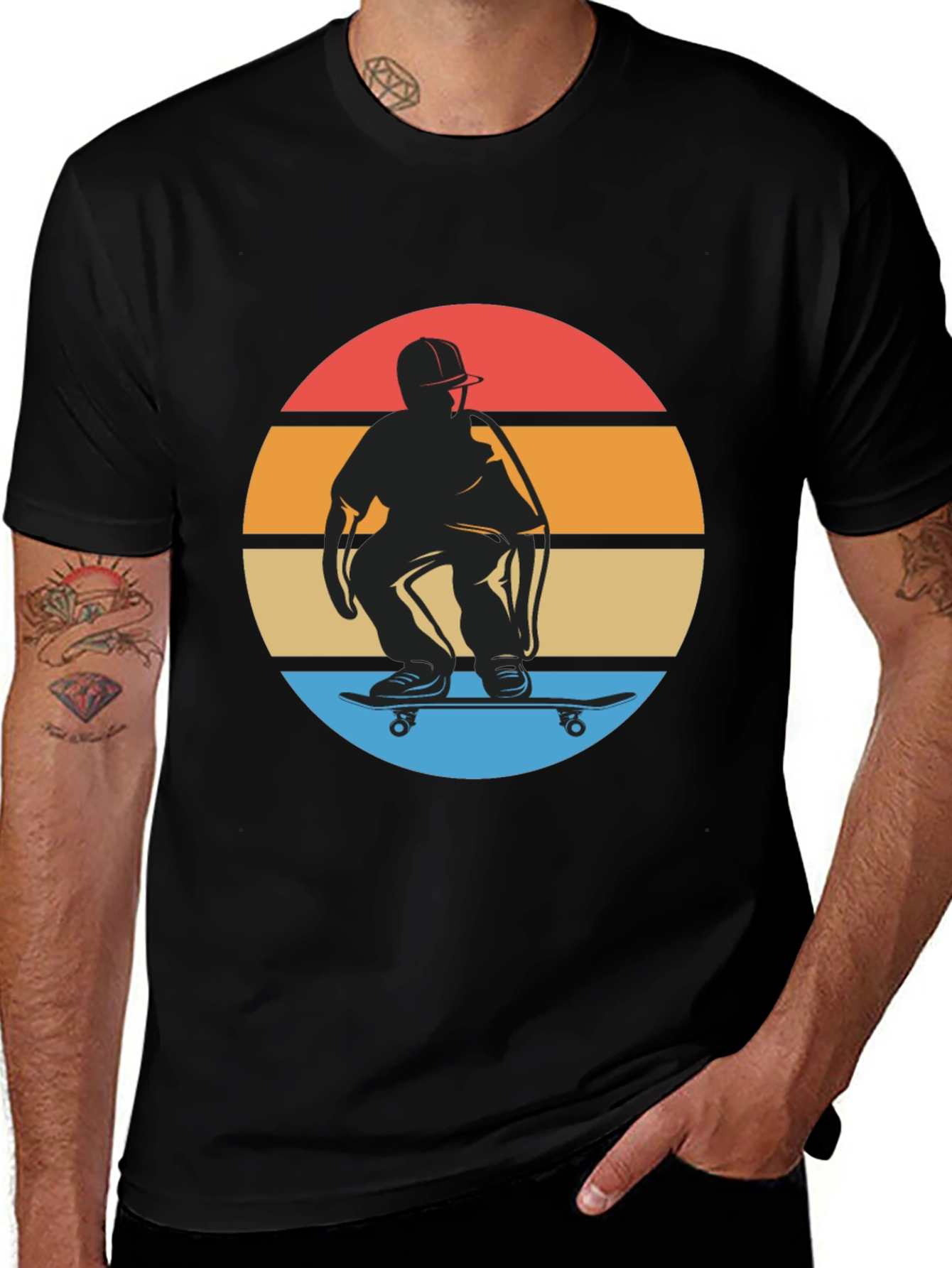 Variant 3 of Retro Skateboarder Graphic Tee